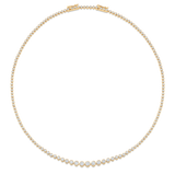 Isadora Round Bezel Diamond and Gold Choker Necklace
