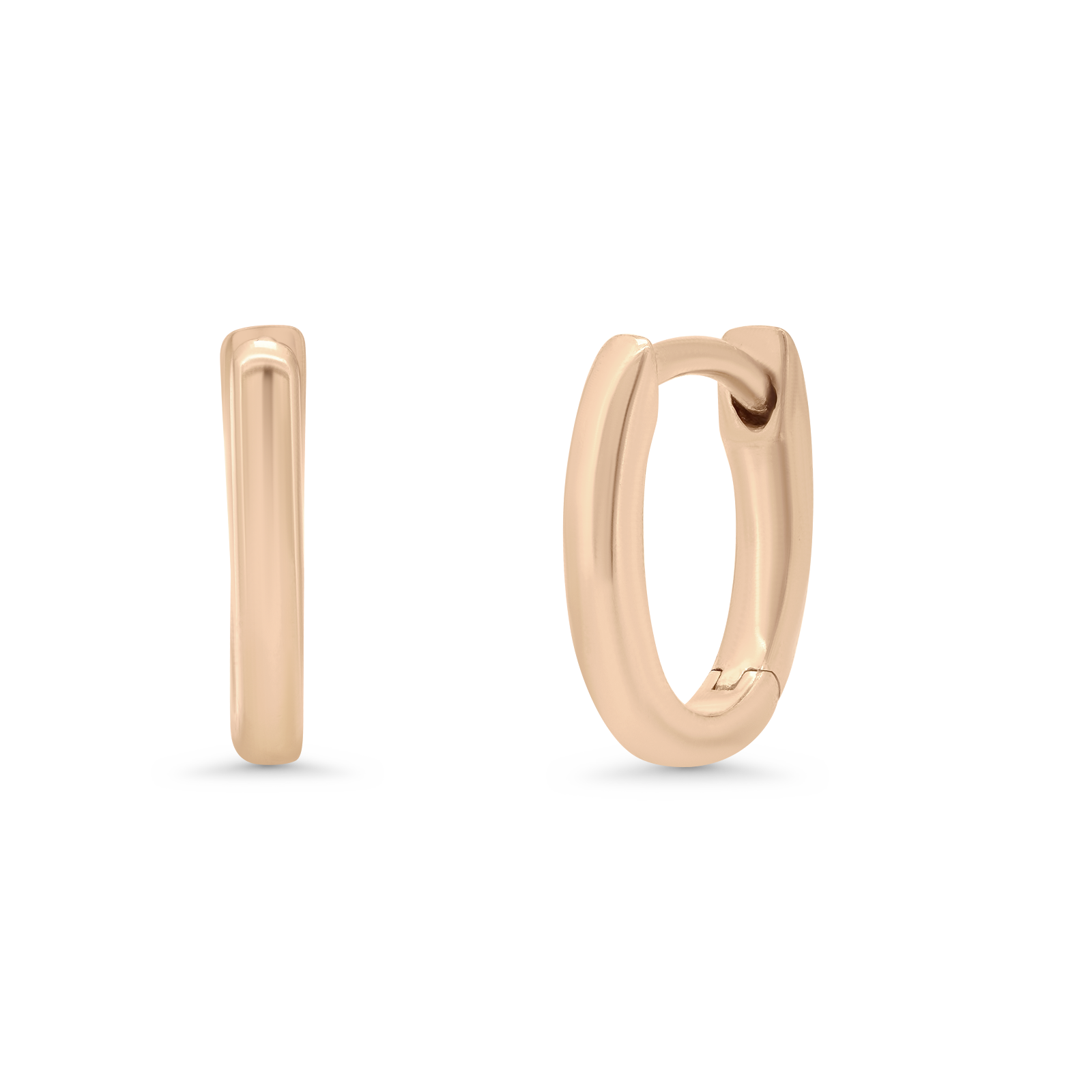 Dujour Plain Gold Huggie