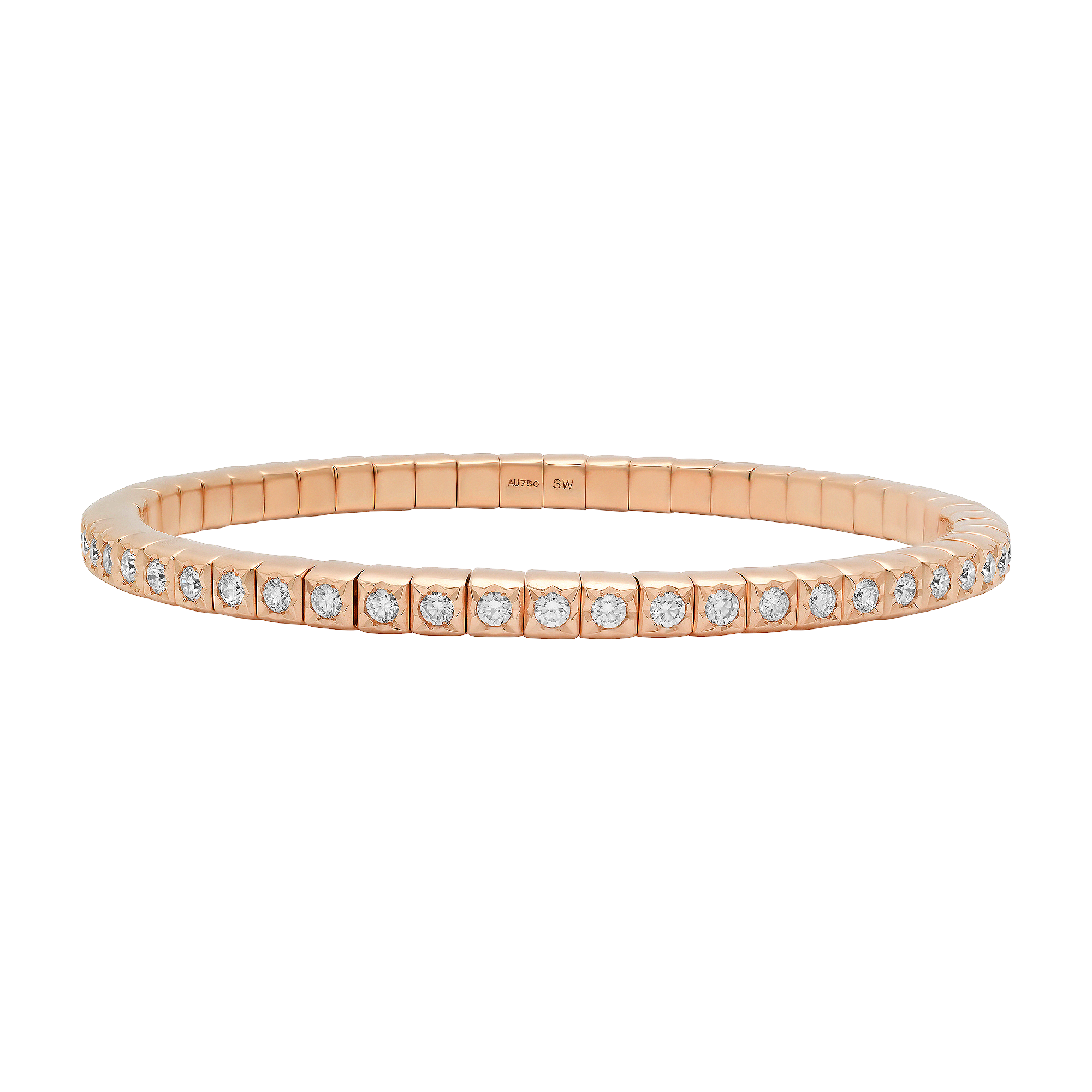 Dujour Gold and Diamond Extra Petite Stretch Bracelet