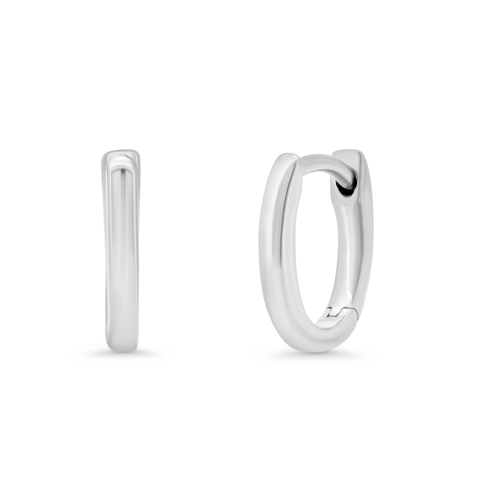 Dujour Plain Gold Huggie