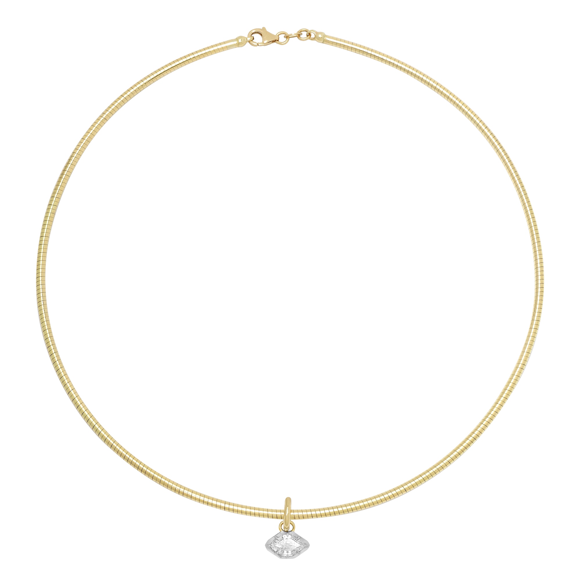Essence Gold & Decagon Diamond Necklace