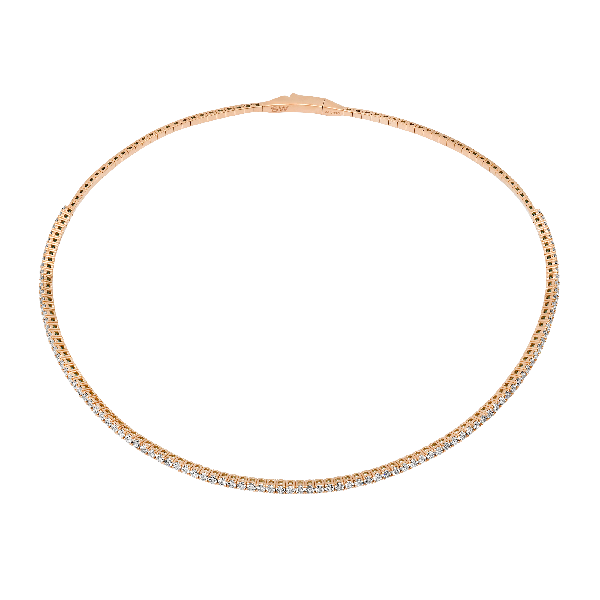 Flexion Gold & Diamond Flexible Eternity Choker