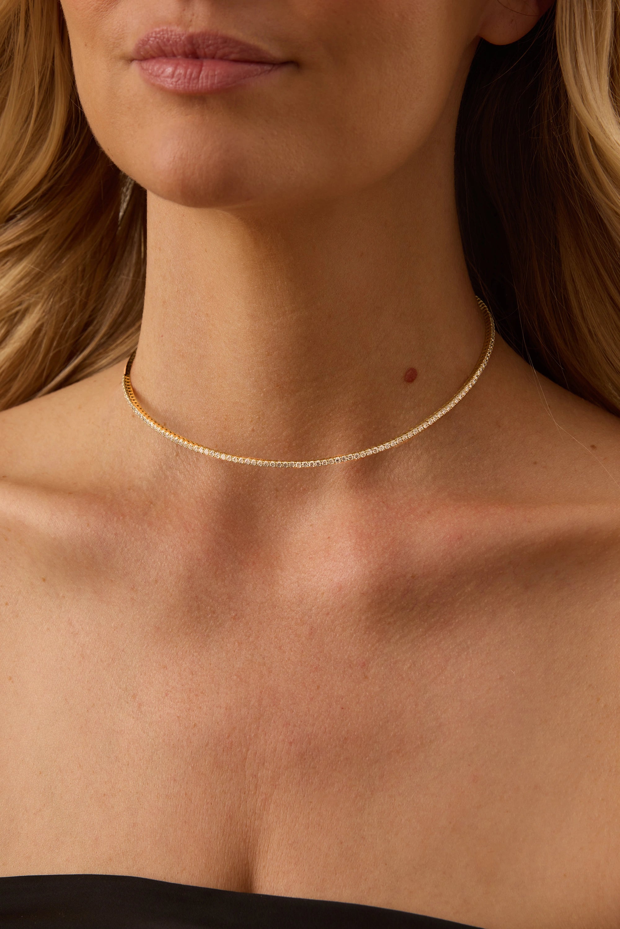 Flexion Gold & Diamond Flexible Eternity Choker