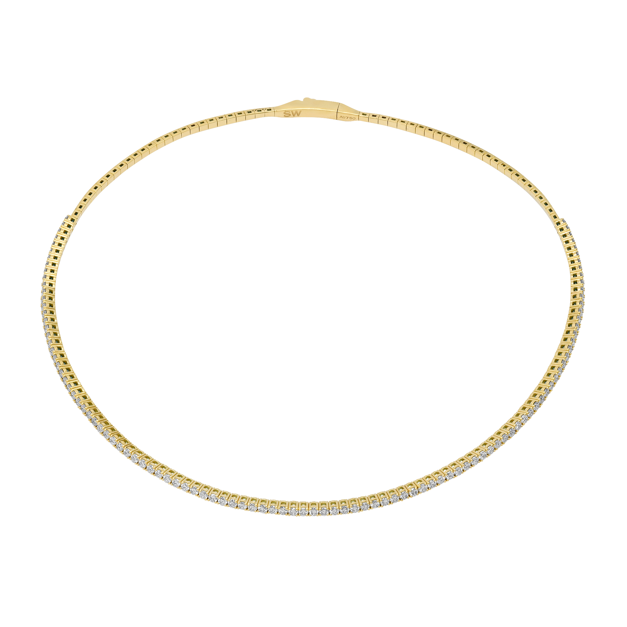 Flexion Gold & Diamond Flexible Eternity Choker