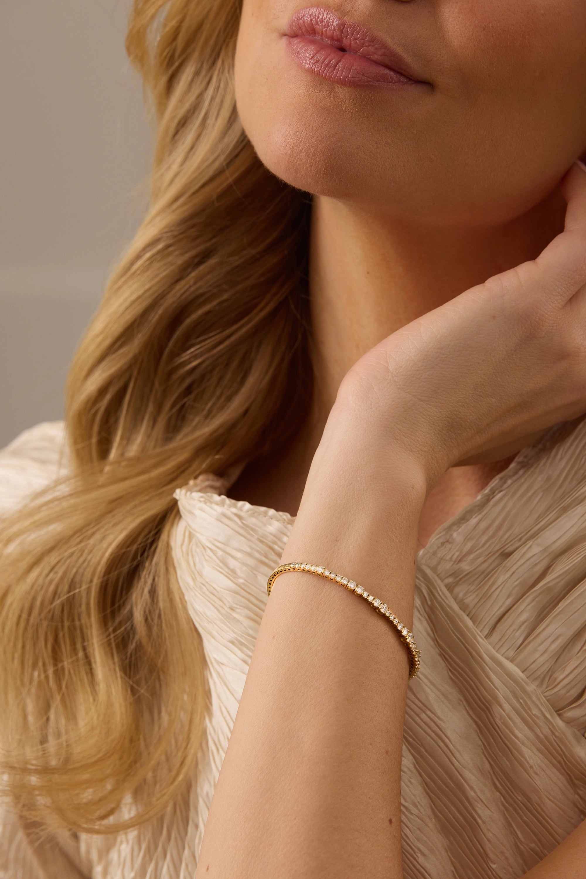 Flexigon Gold & Diamond Flex Bangle