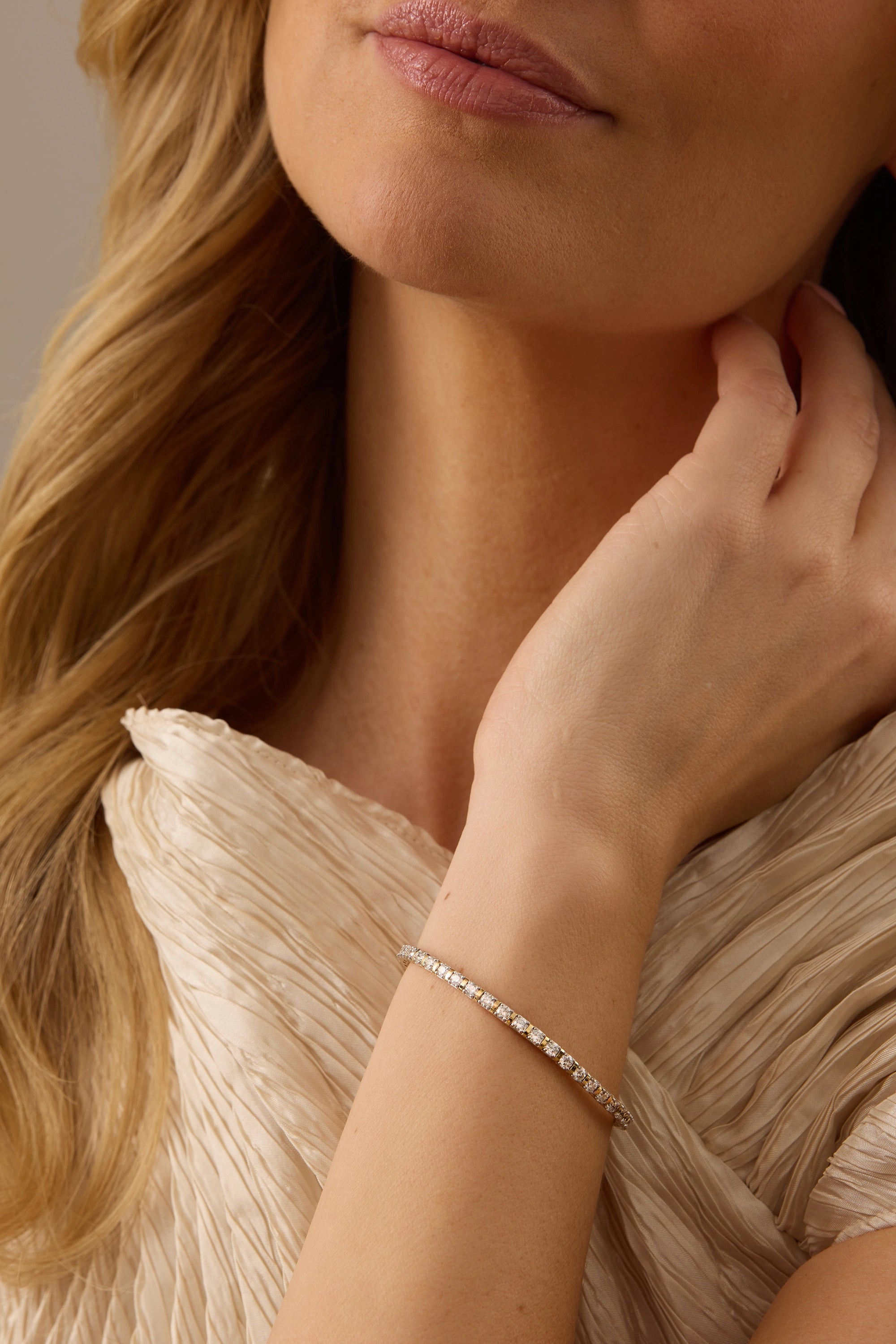 Flexion Gold & Diamond Eternity Petite Bangle