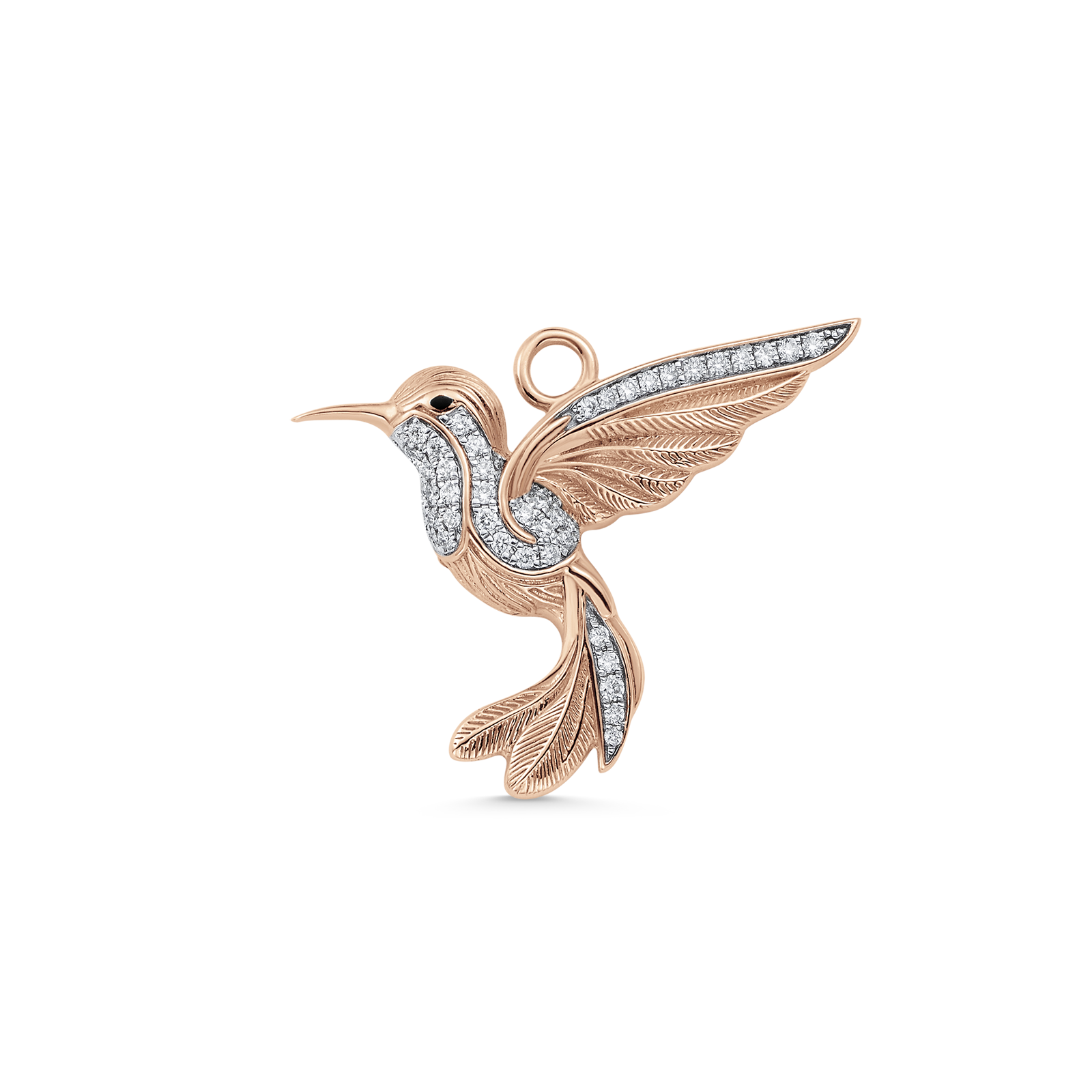 Hummingbird Gold and Diamond Petite Charm