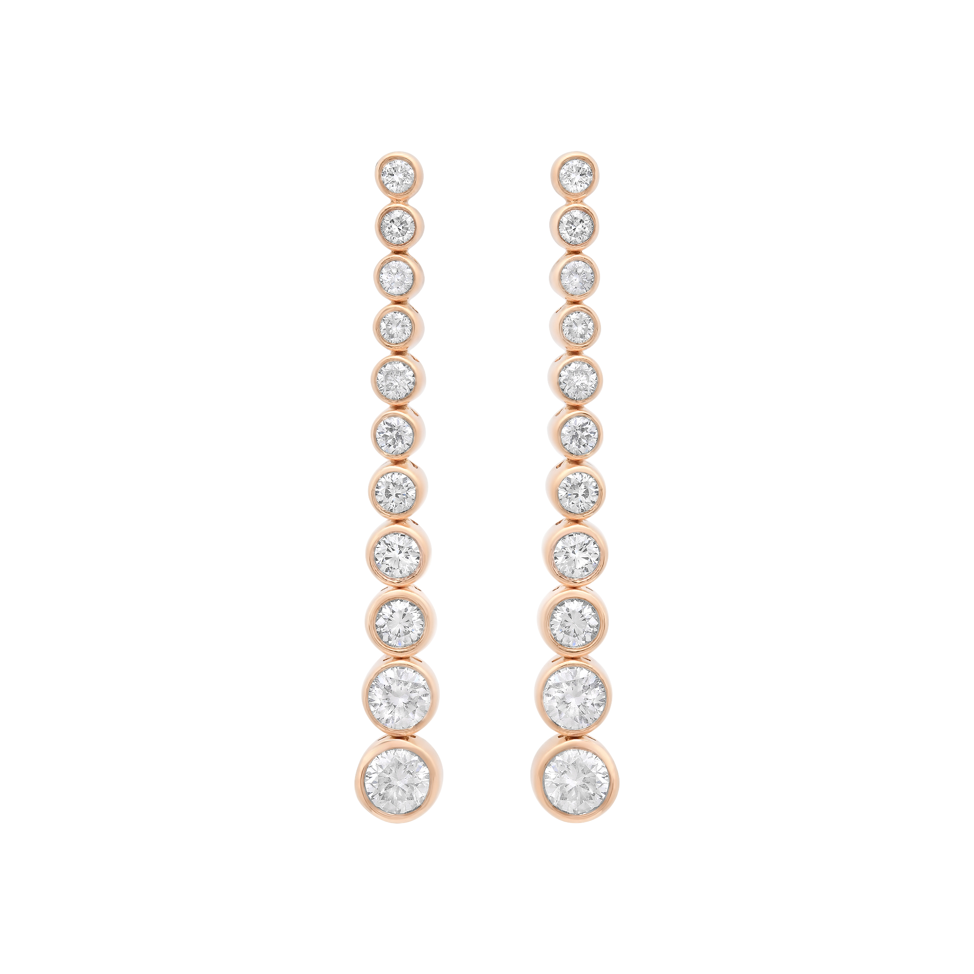 Isadora Round Bezel 11 Diamond Earring