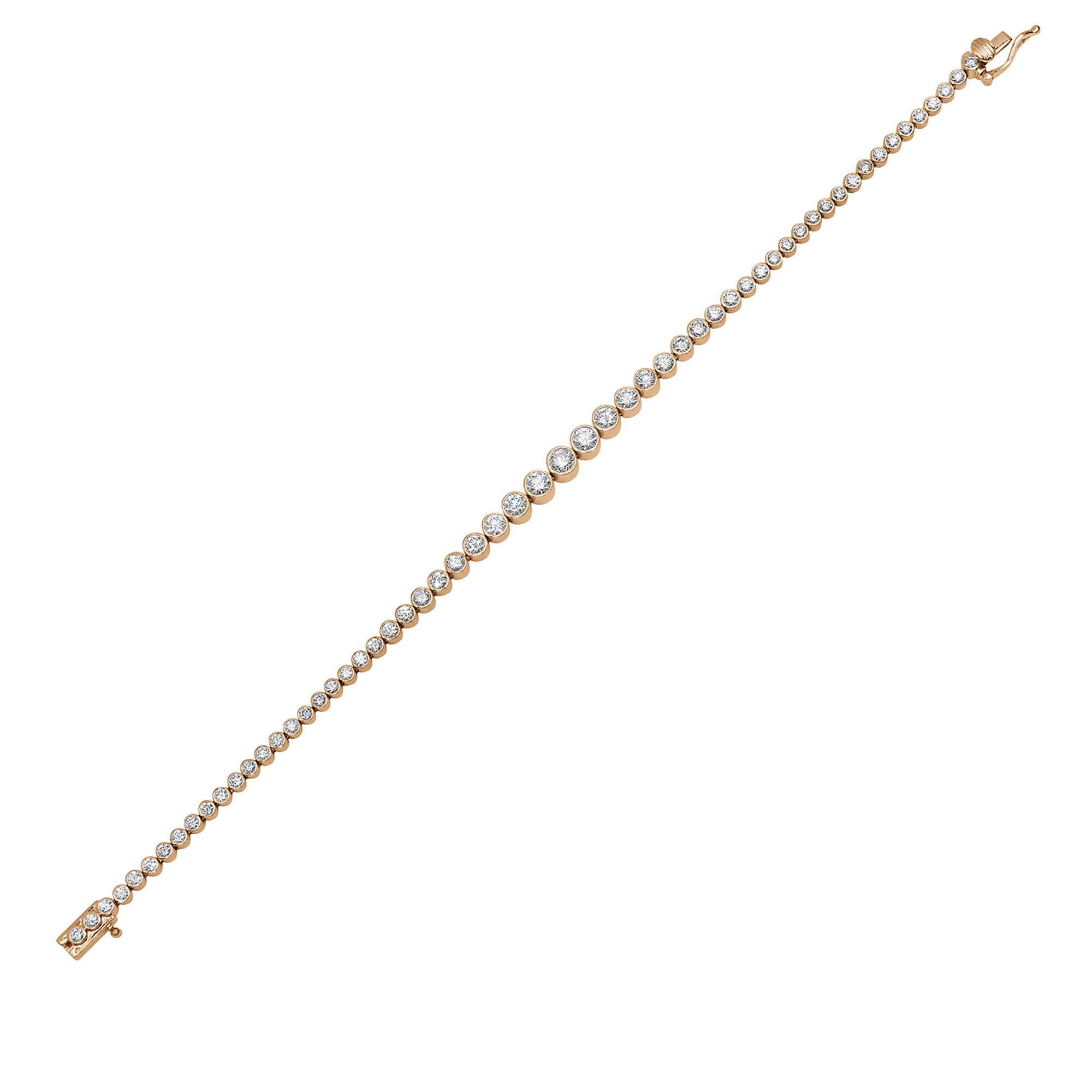Isadora Round Bezel Diamond Bracelet
