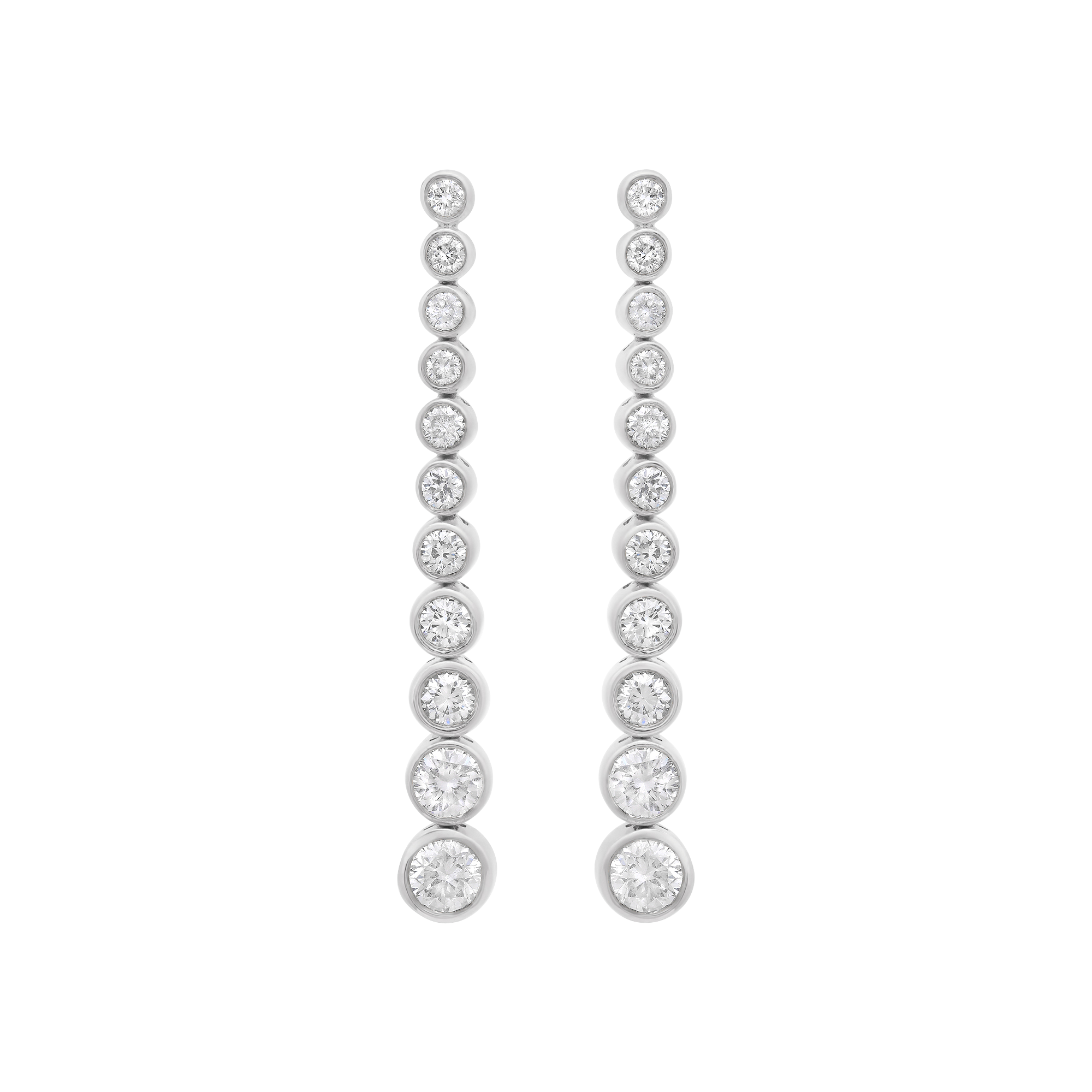 Isadora Round Bezel 11 Diamond Earring