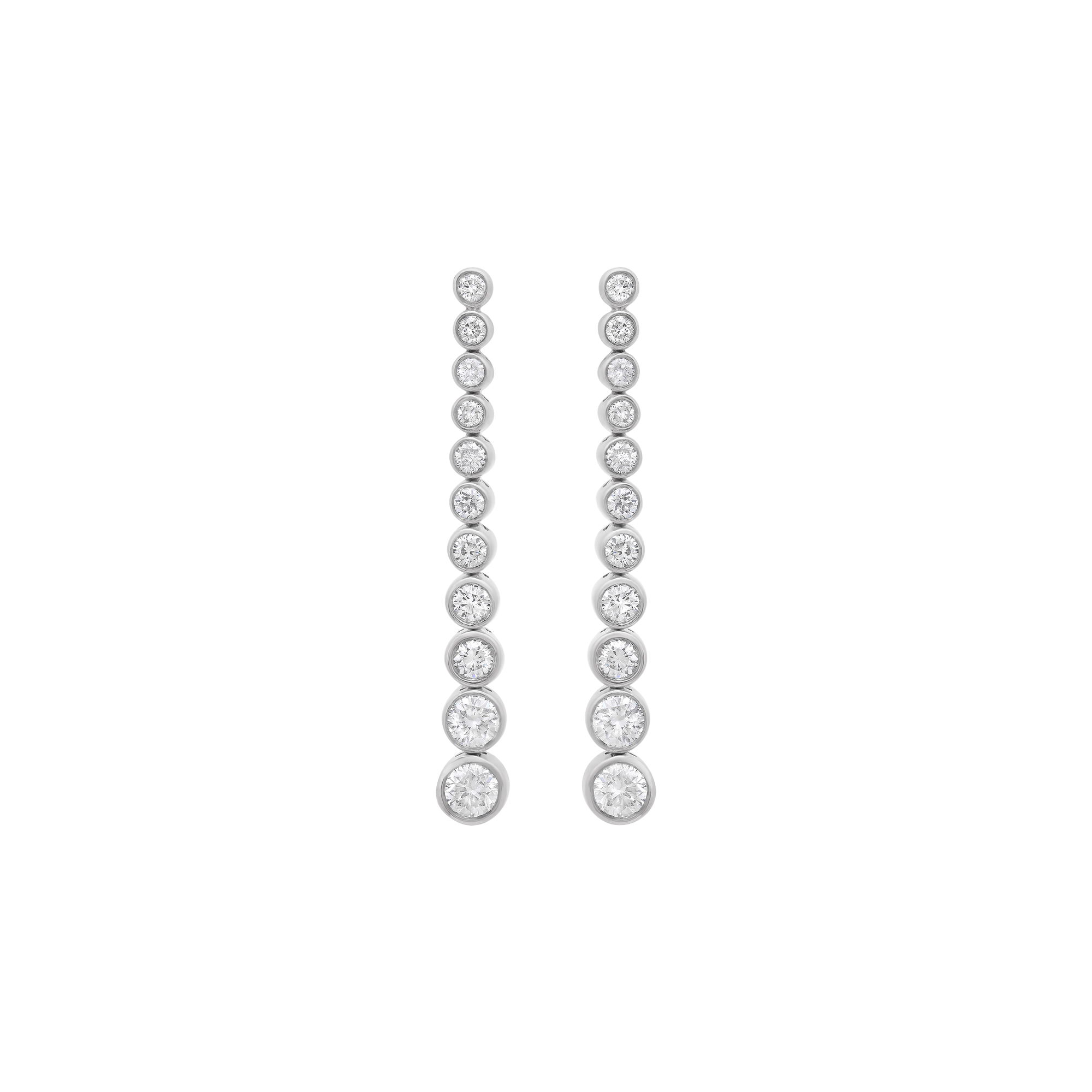 Isadora Round Bezel 11 Diamond Earring