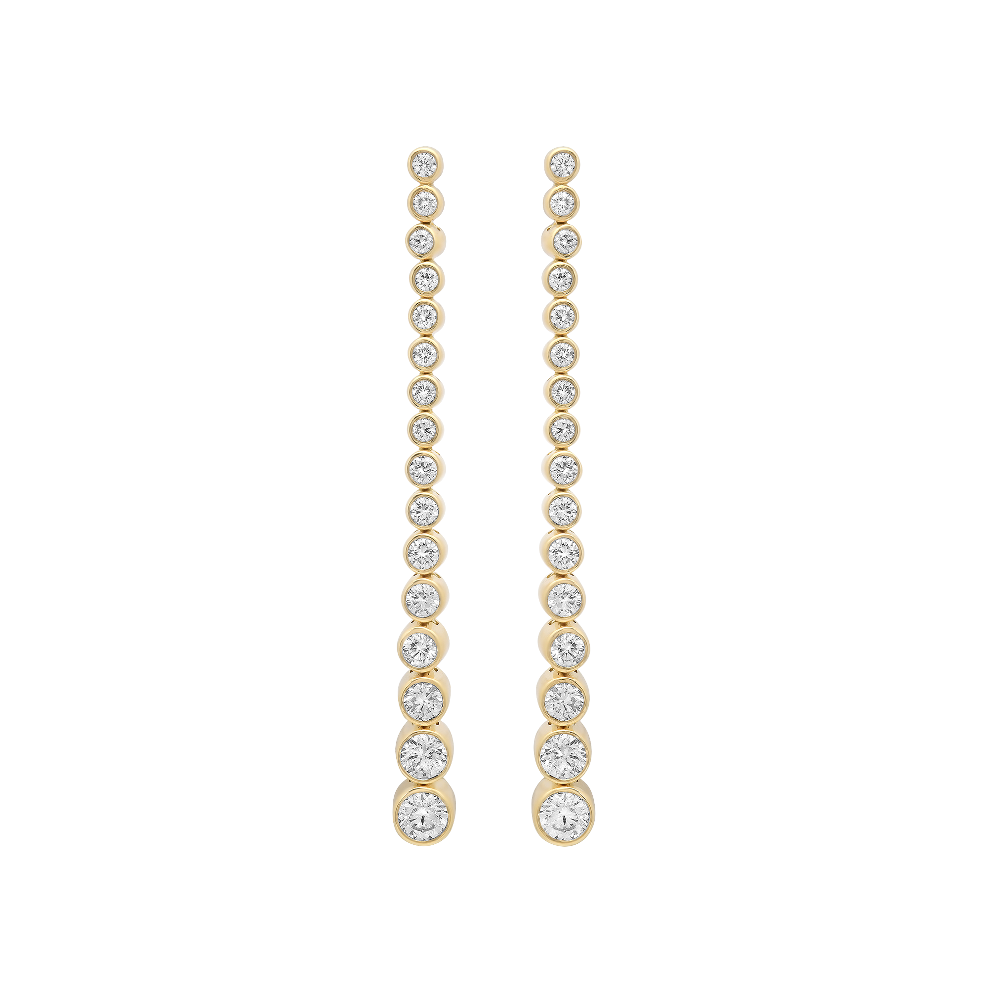 Isadora Round Bezel 16 Diamond Earring