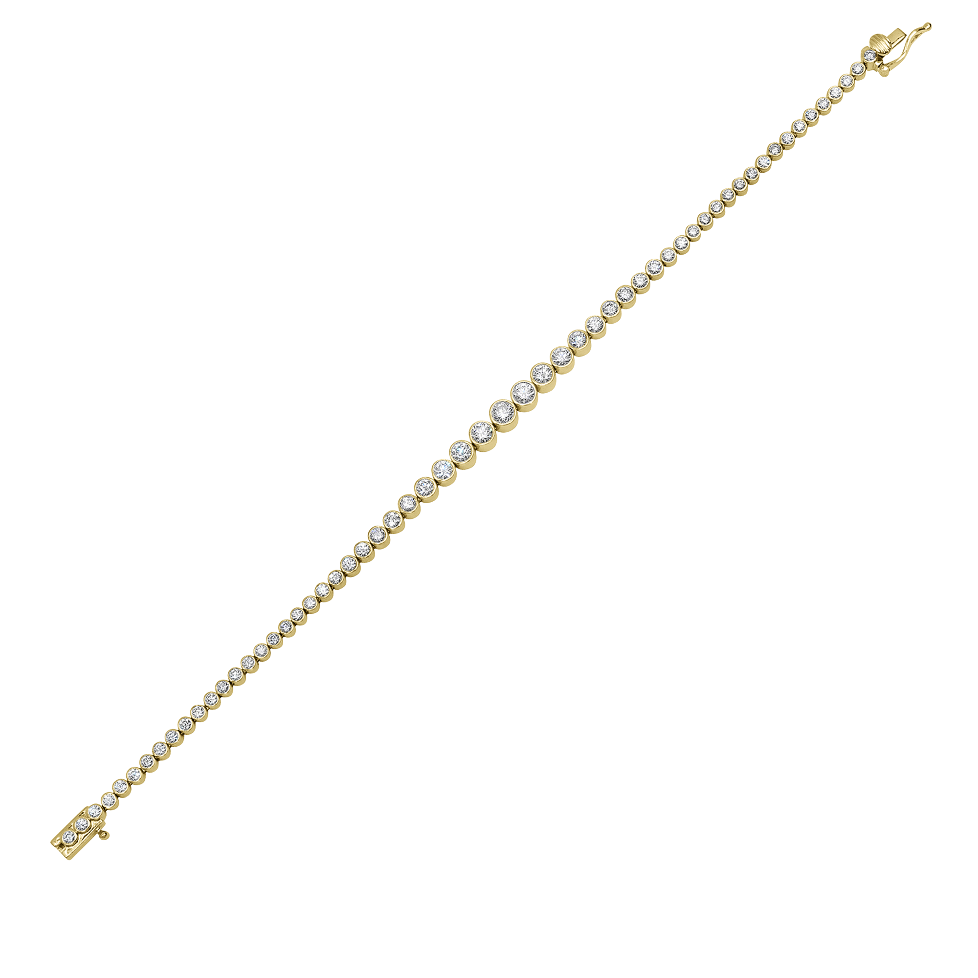 Isadora Round Bezel Diamond Bracelet
