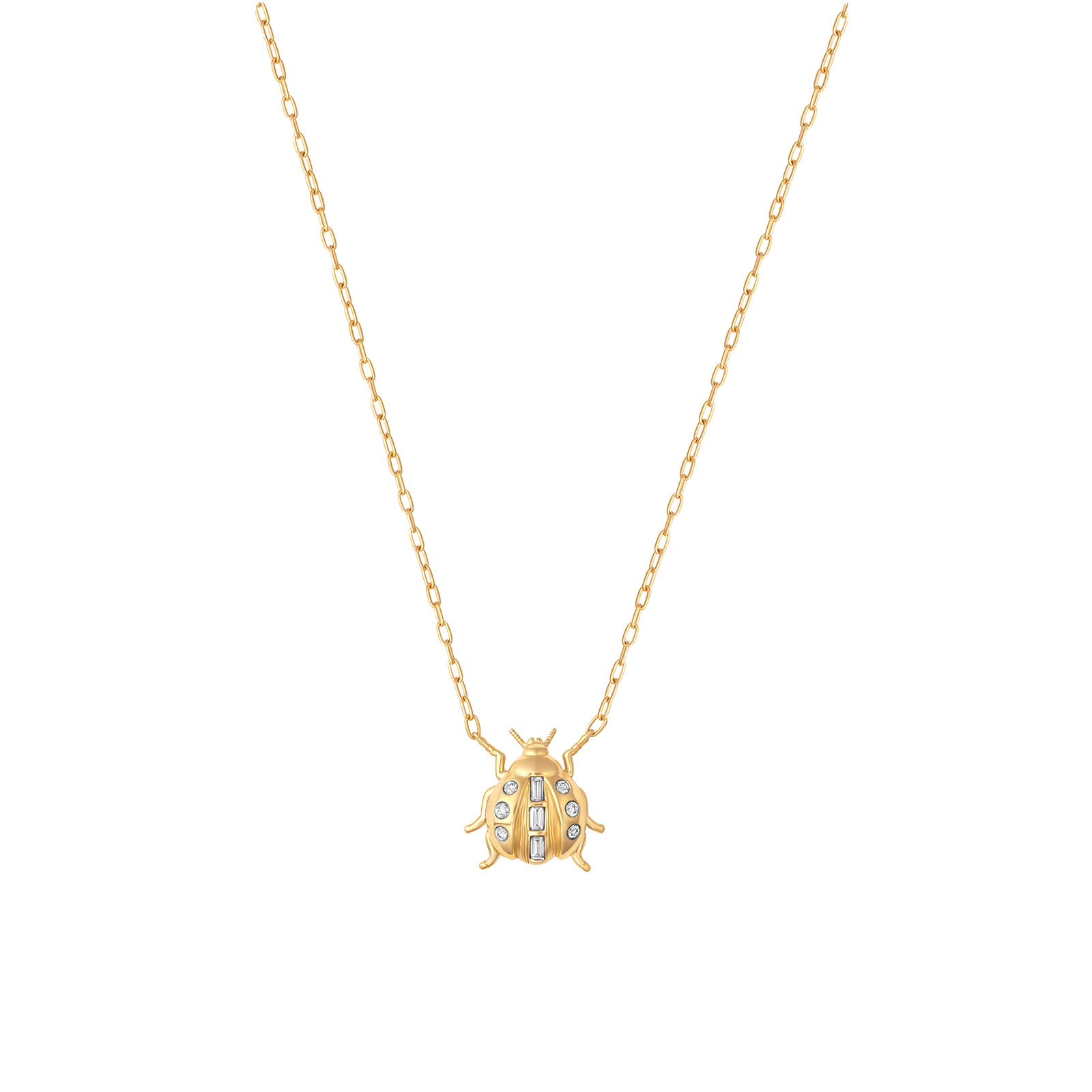 Lady Bug Gold & Diamond Necklace