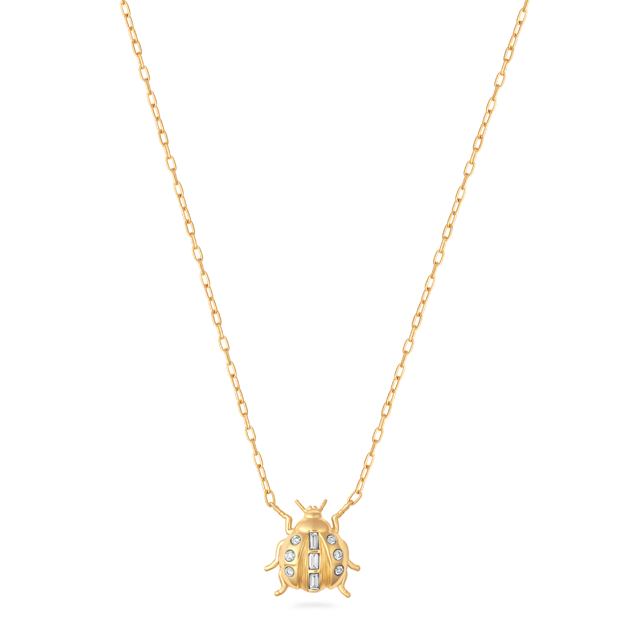 Lady Bug Gold & Diamond Necklace