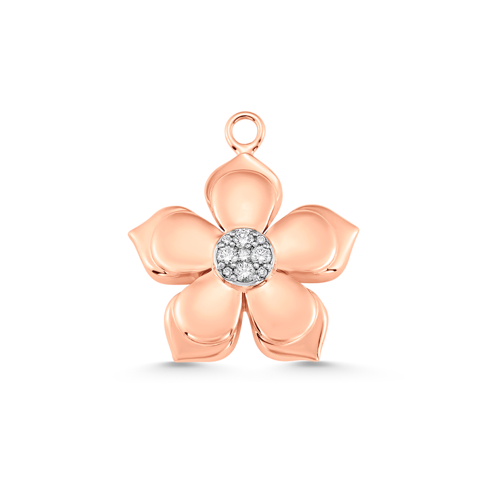 Lierre Gold and Diamond Solid Charm