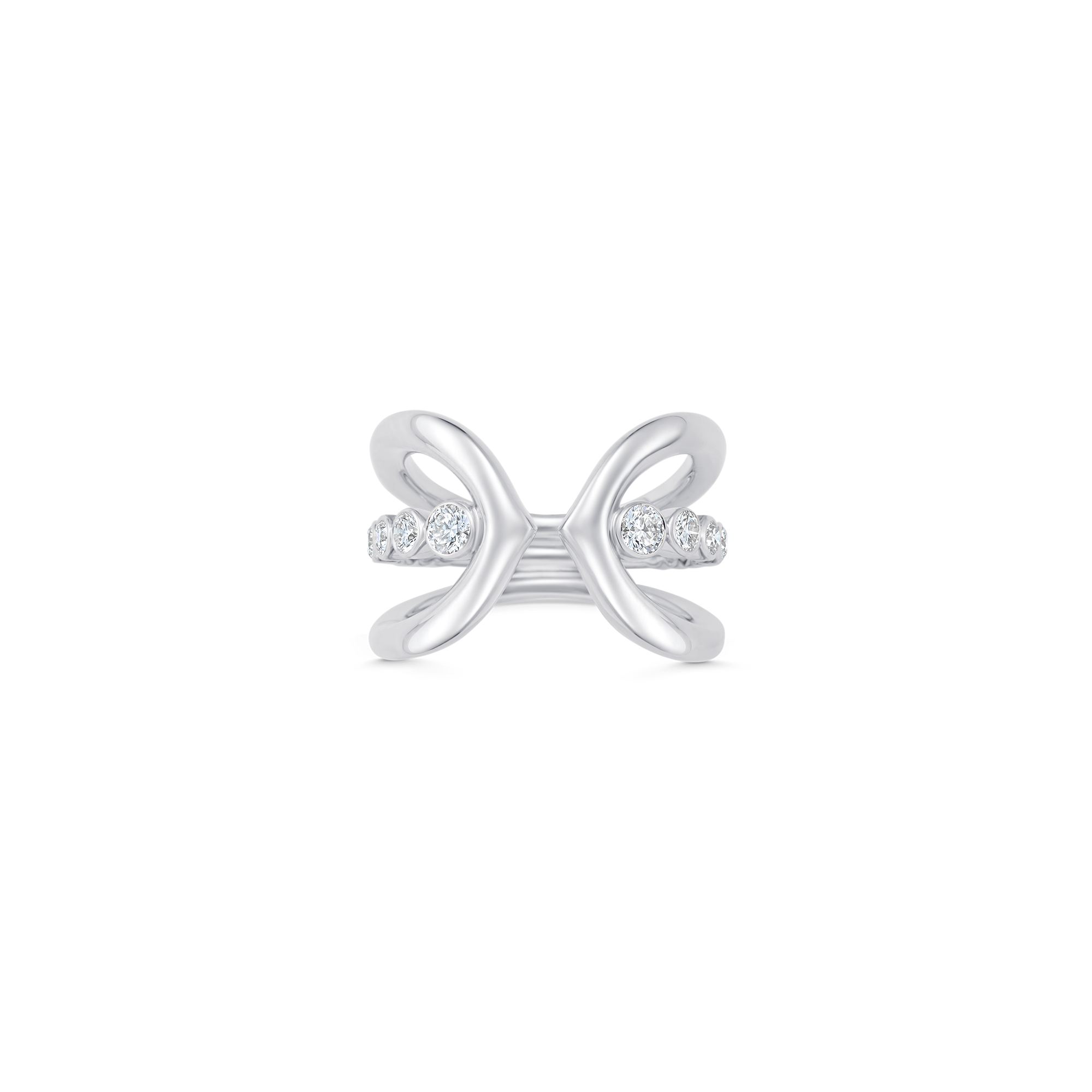 Lucia Partial Pave Claw Ring
