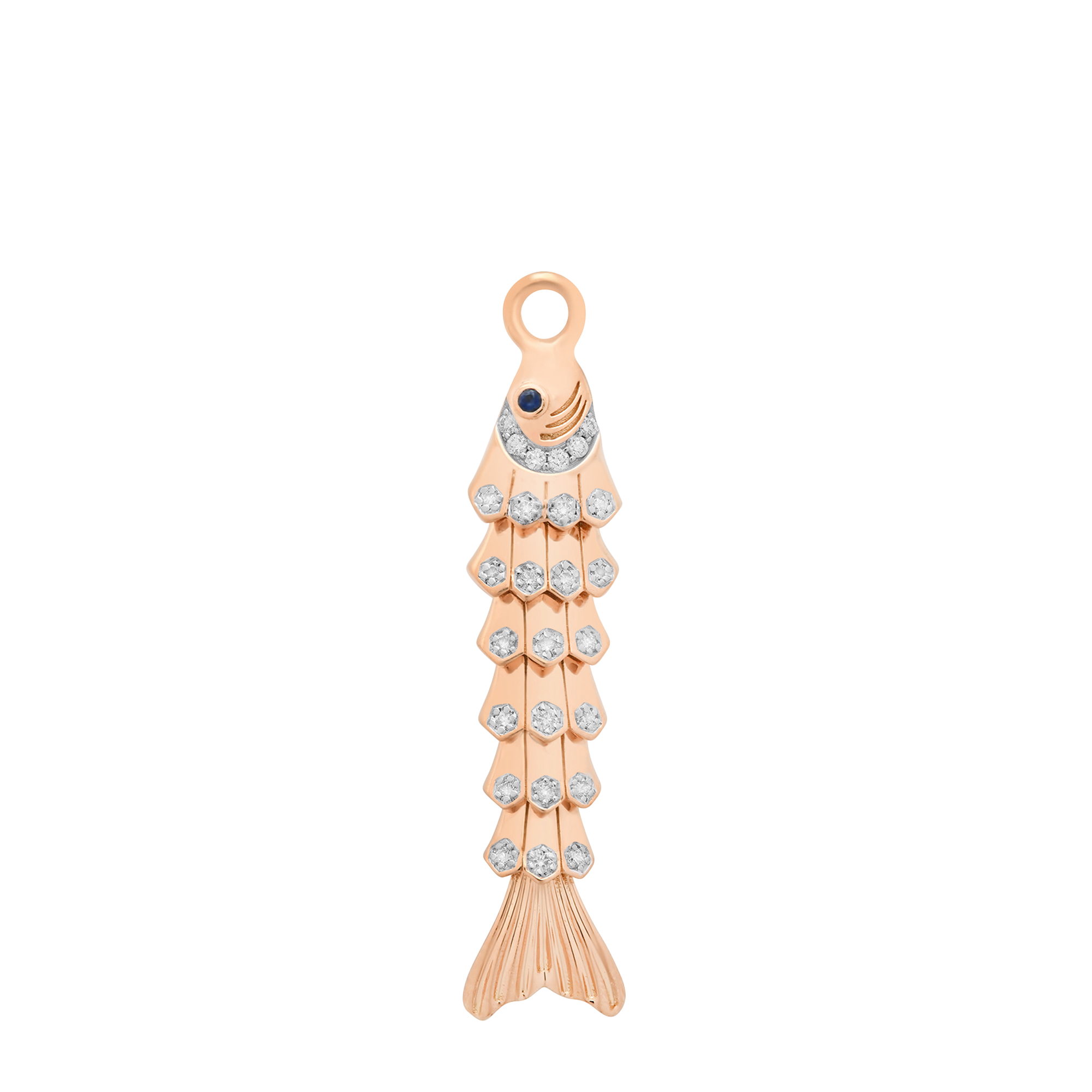 Nantucket Gold & Diamond Fish Charm