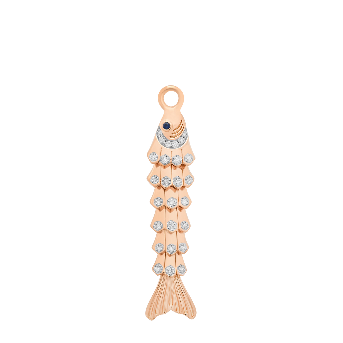 Nantucket Gold & Diamond Fish Charm