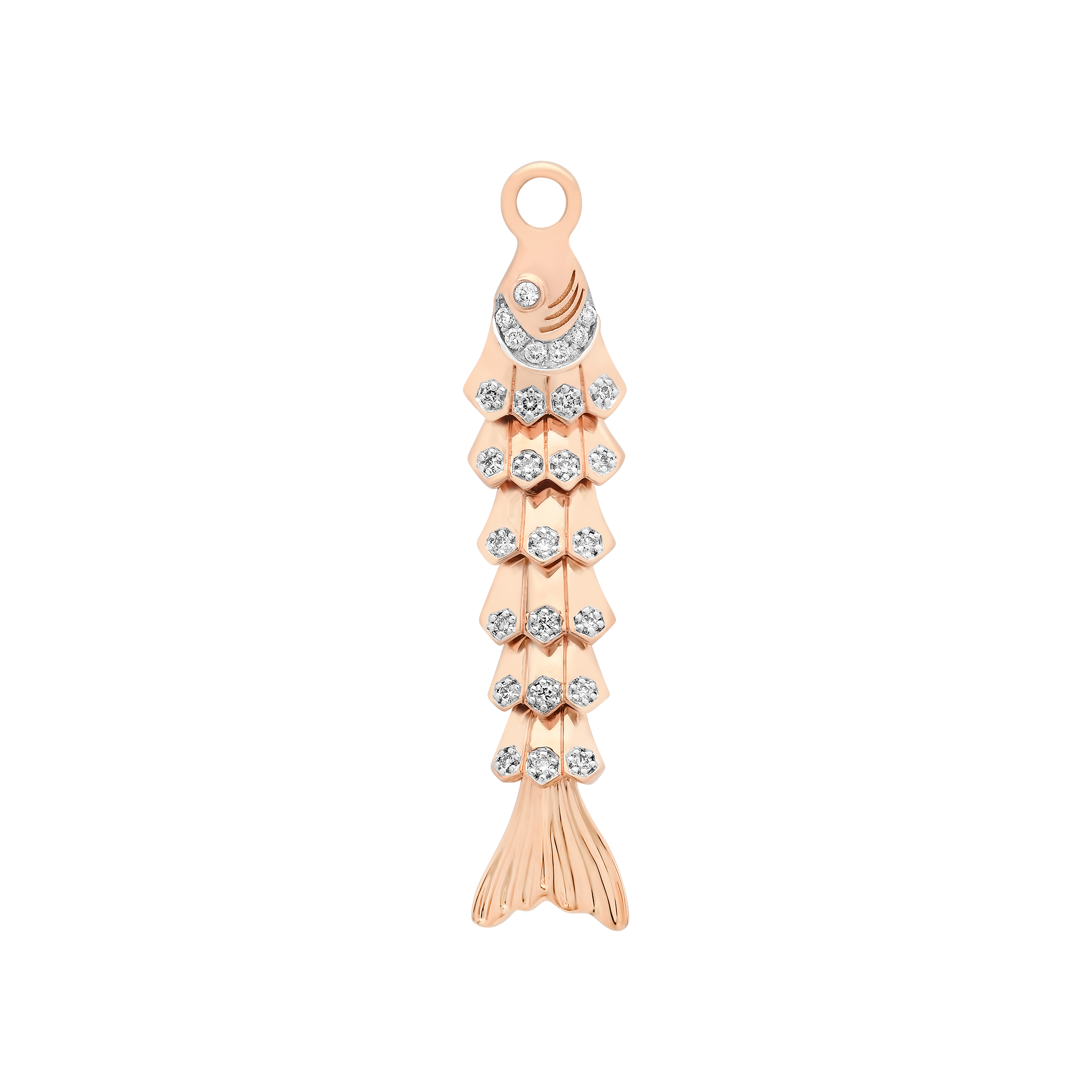 Nantucket Gold & Diamond Fish Pendant