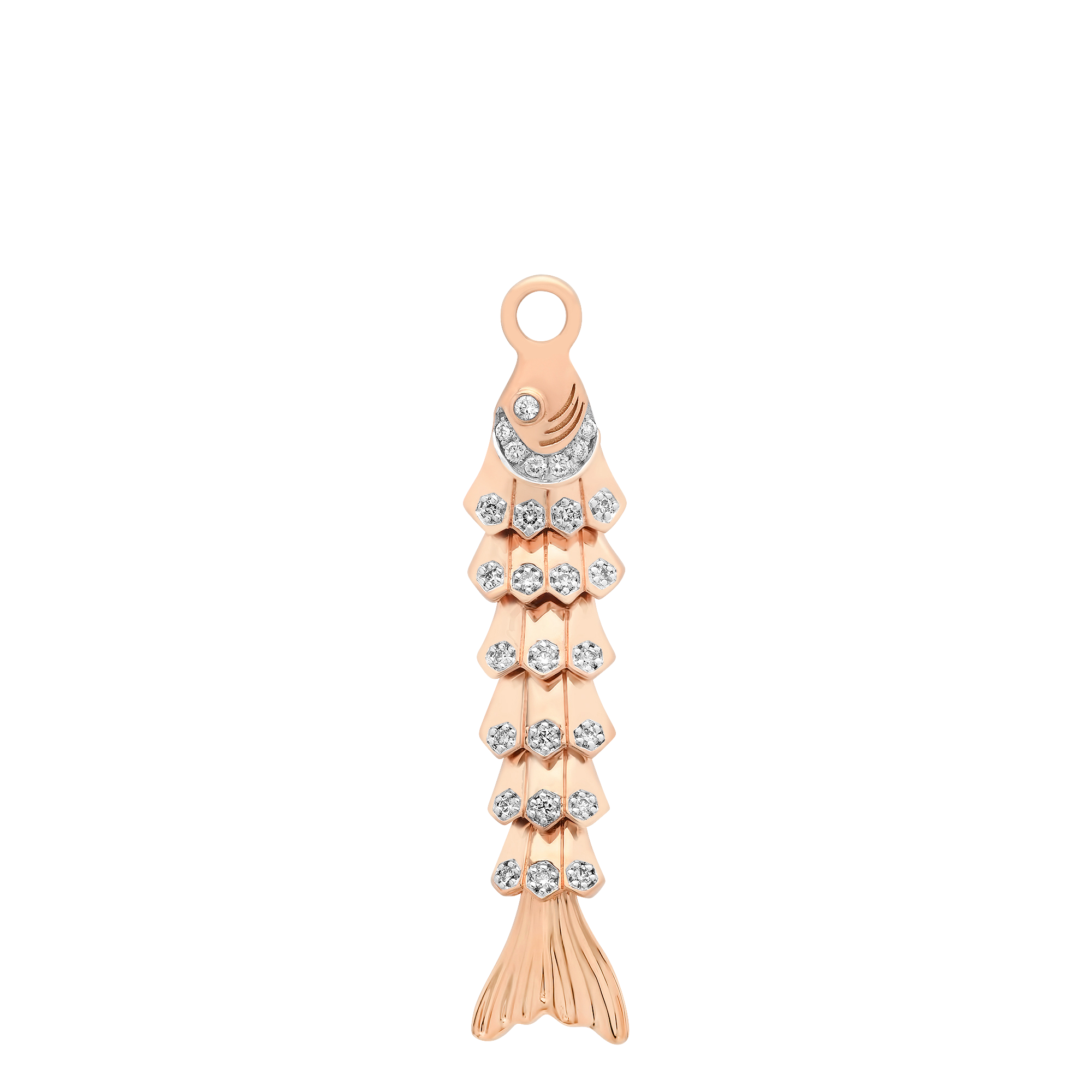 Nantucket Gold & Diamond Fish Pendant
