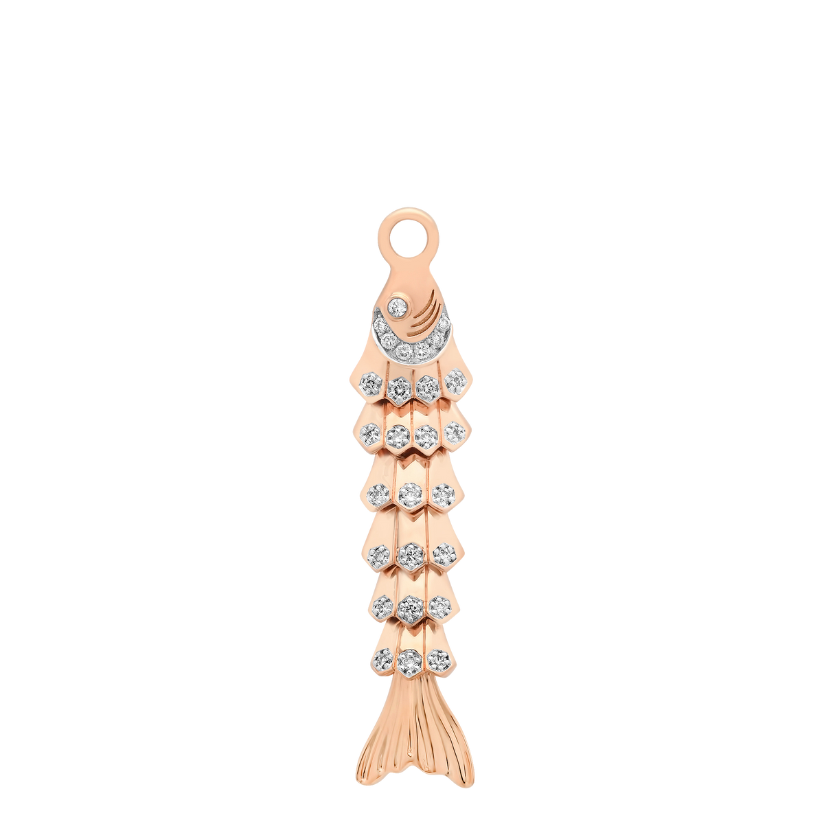 Nantucket Gold & Diamond Fish Charm
