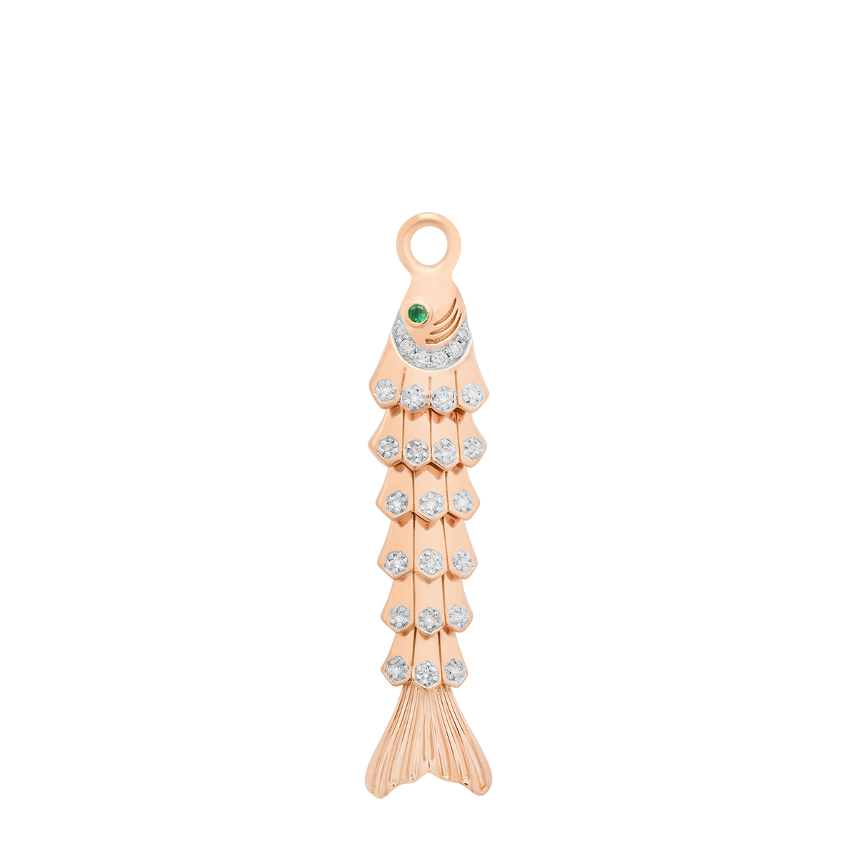 Nantucket Gold & Diamond Fish Charm
