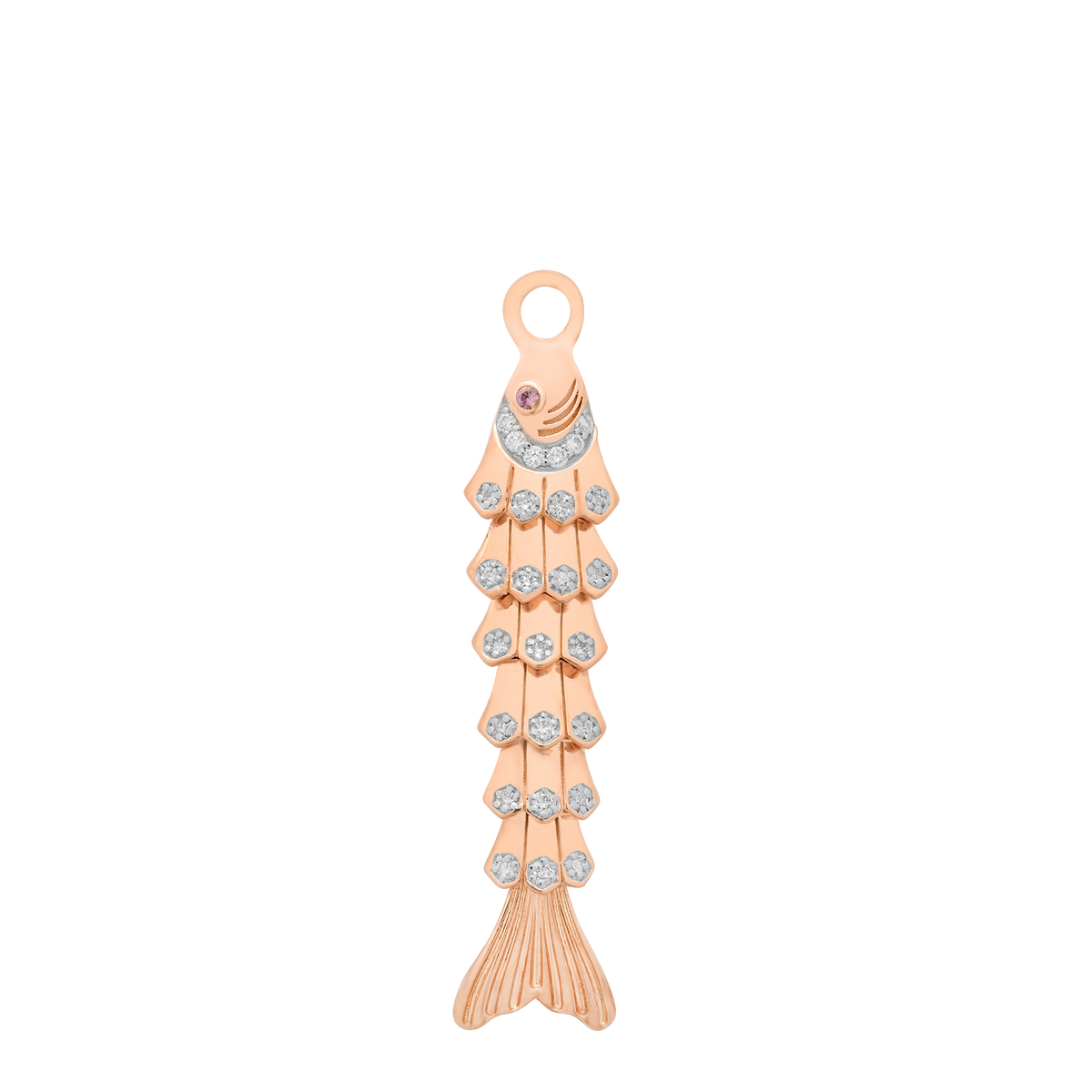 Nantucket Gold & Diamond Fish Charm