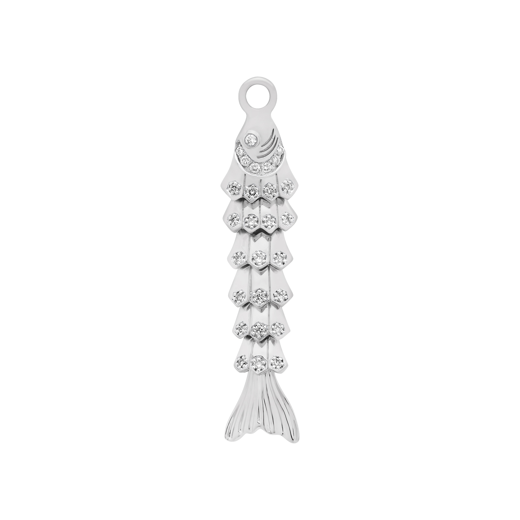 Nantucket Gold & Diamond Fish Pendant