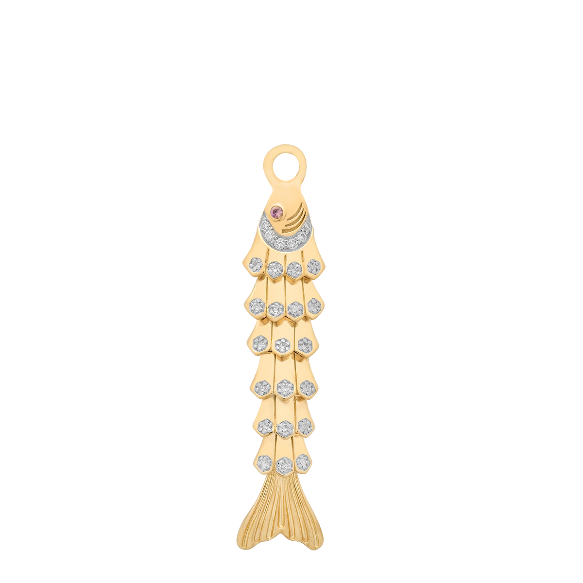 Nantucket Gold & Diamond Fish Charm