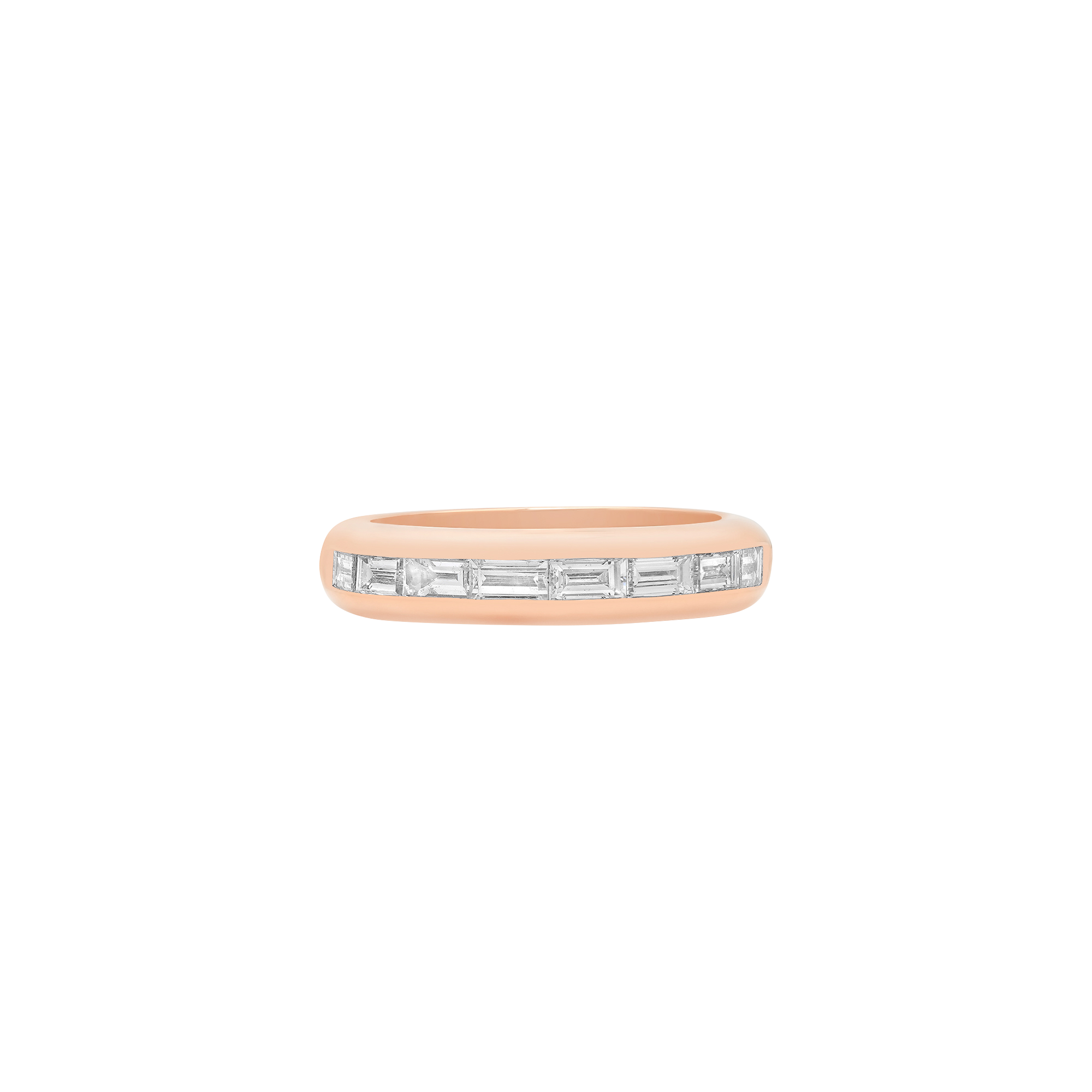 Papua Gold & Baguette Diamond Ring