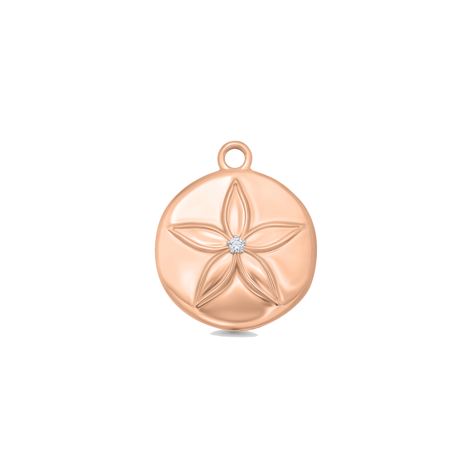 Papua Gold & Diamond Sand Dollar Charm
