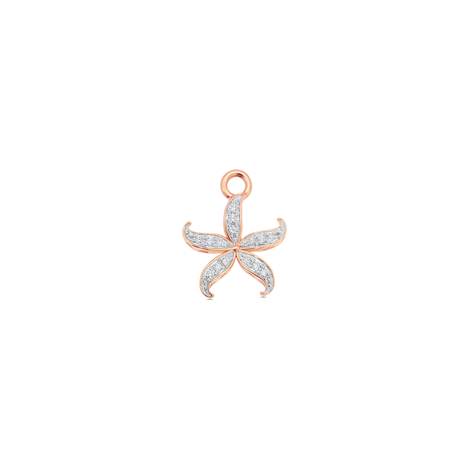 Papua Gold & Diamond Star Fish Charm