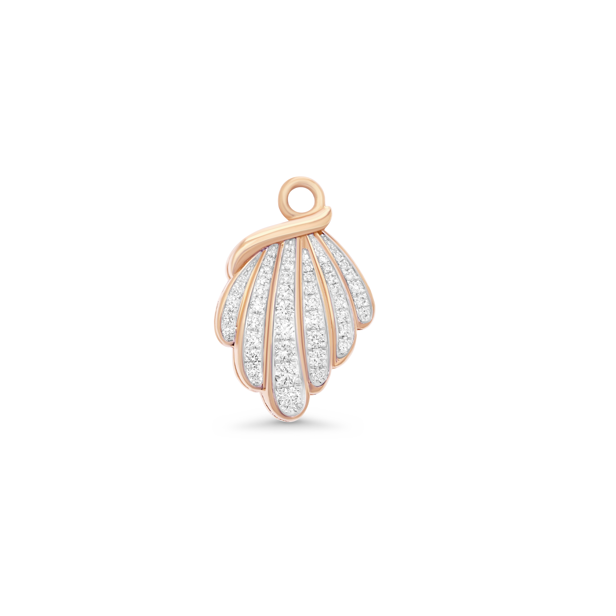 Papua Gold & Diamond Sea Shell Charm