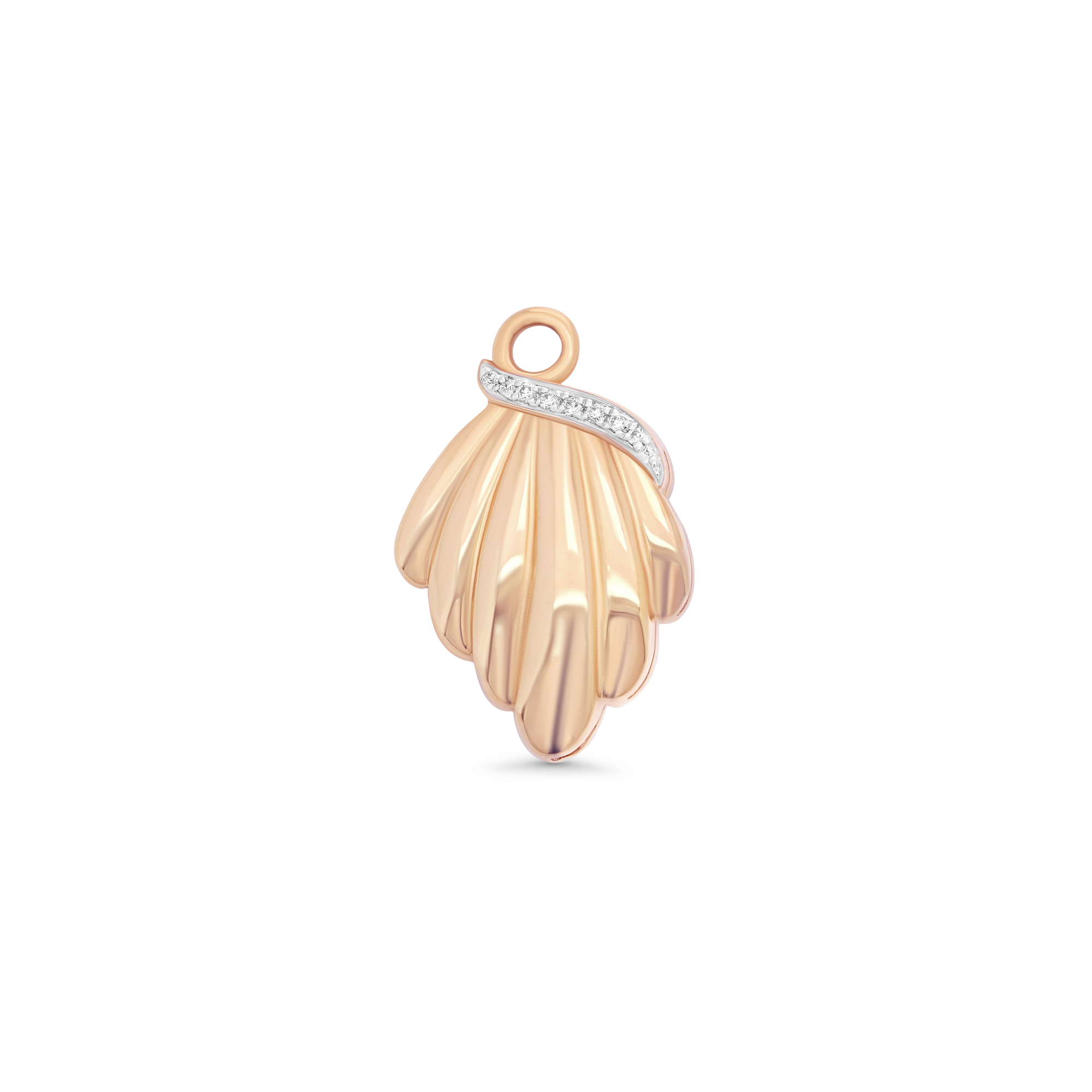 Papua Gold & Diamond Sea Shell Charm