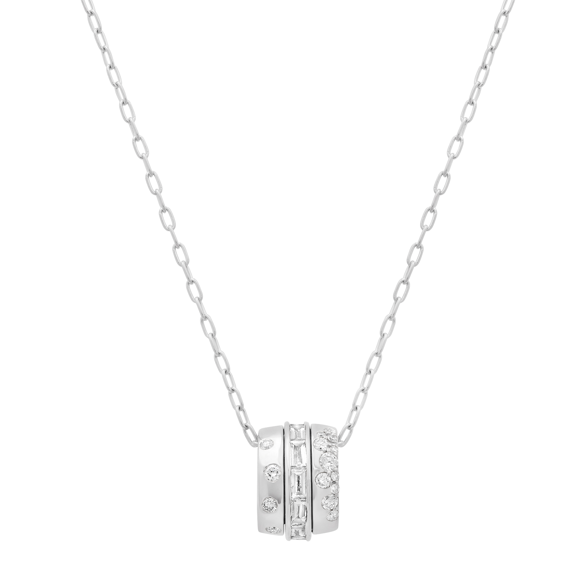 Papua Gold & Diamond Round Necklace