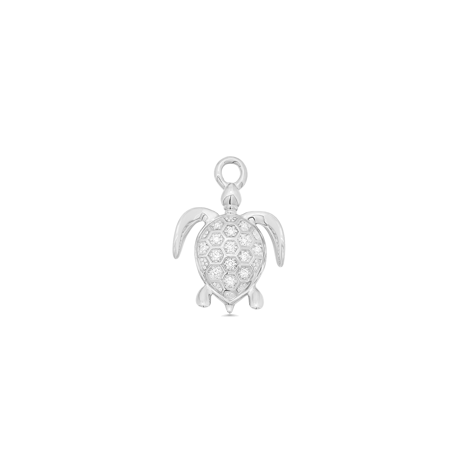 Papua Gold & Diamond Sea Turtle Charm