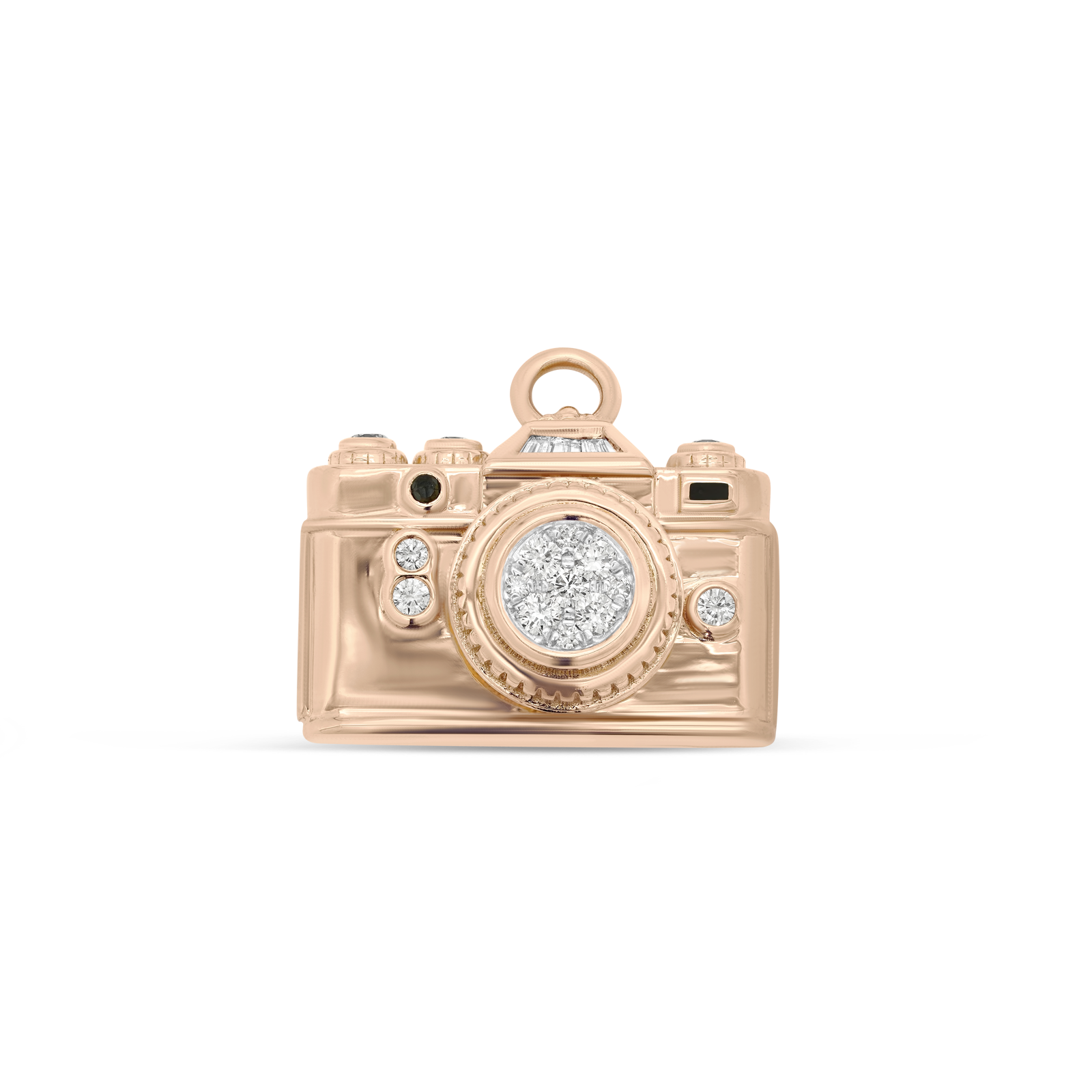 Papua Gold & Diamond Camera Charm
