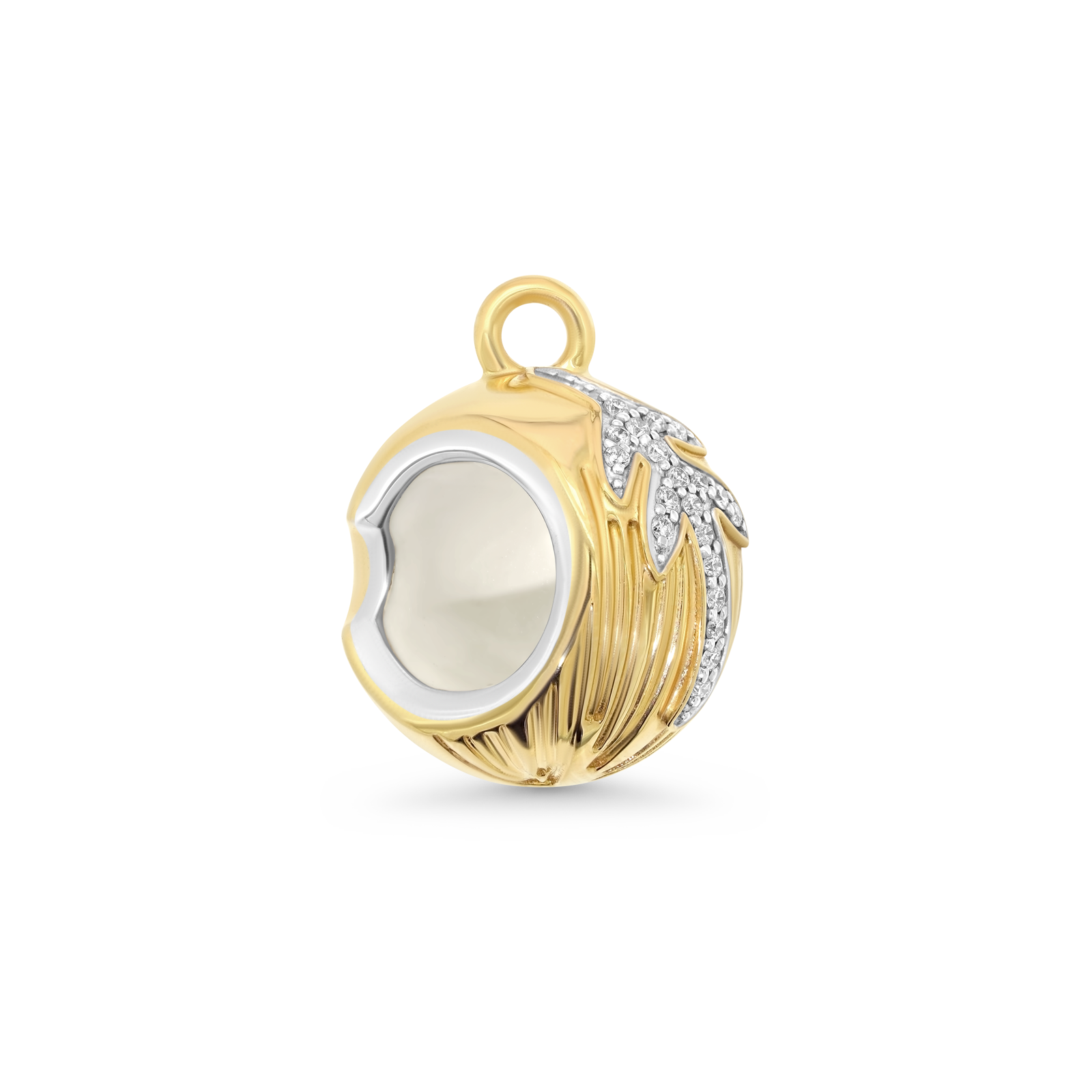 Papua Gold & Diamond Coconut Charm