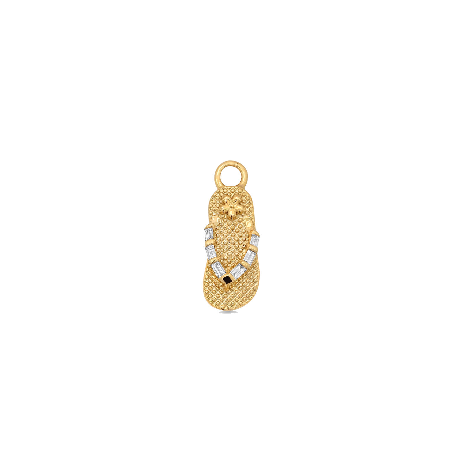 Papua Gold & Diamond Flip Flop Charm