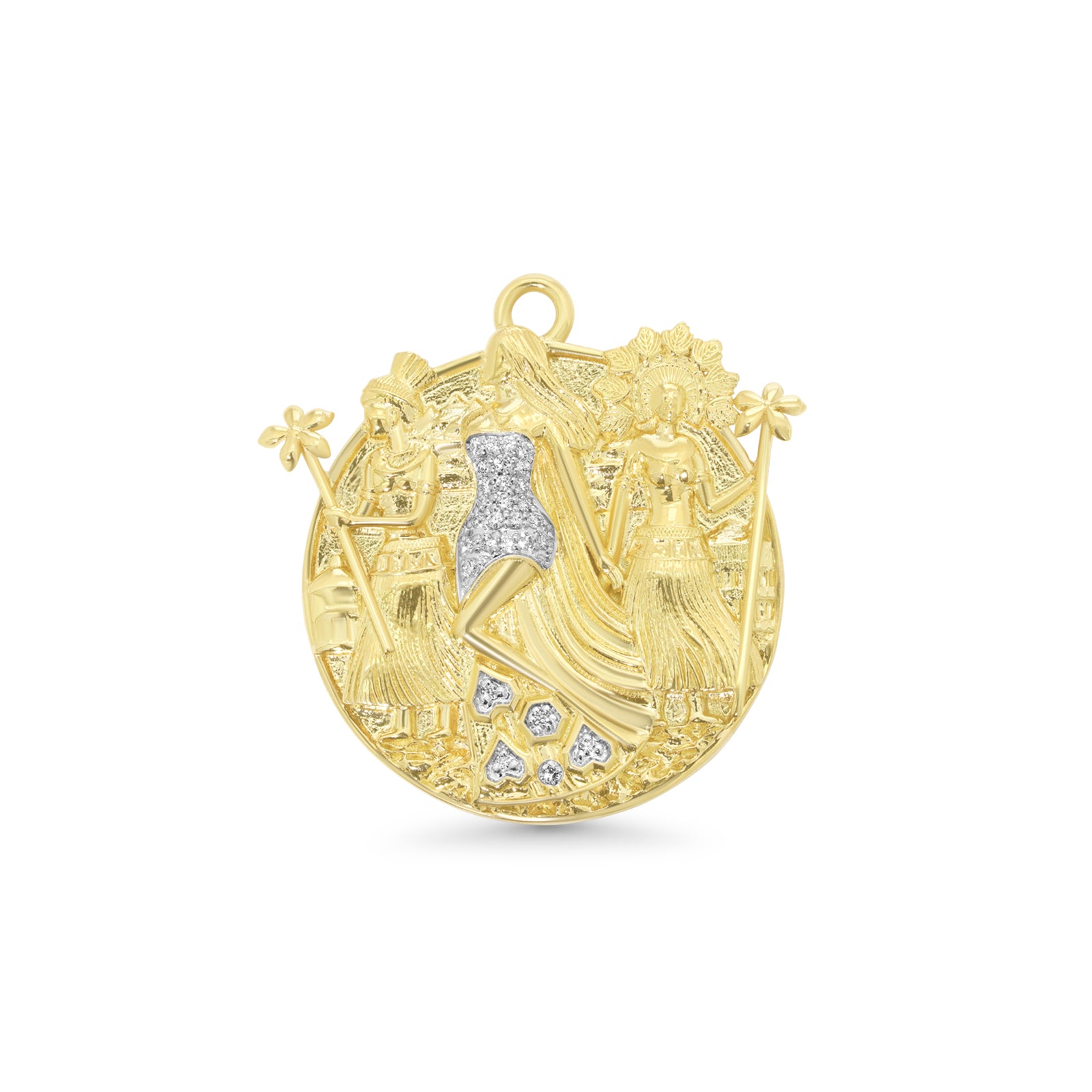 Papua Gold & Diamond Mermaid Charm