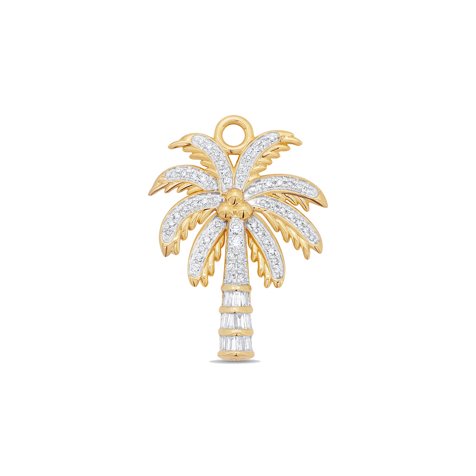 Papua Gold & Diamond Palm Tree Charm
