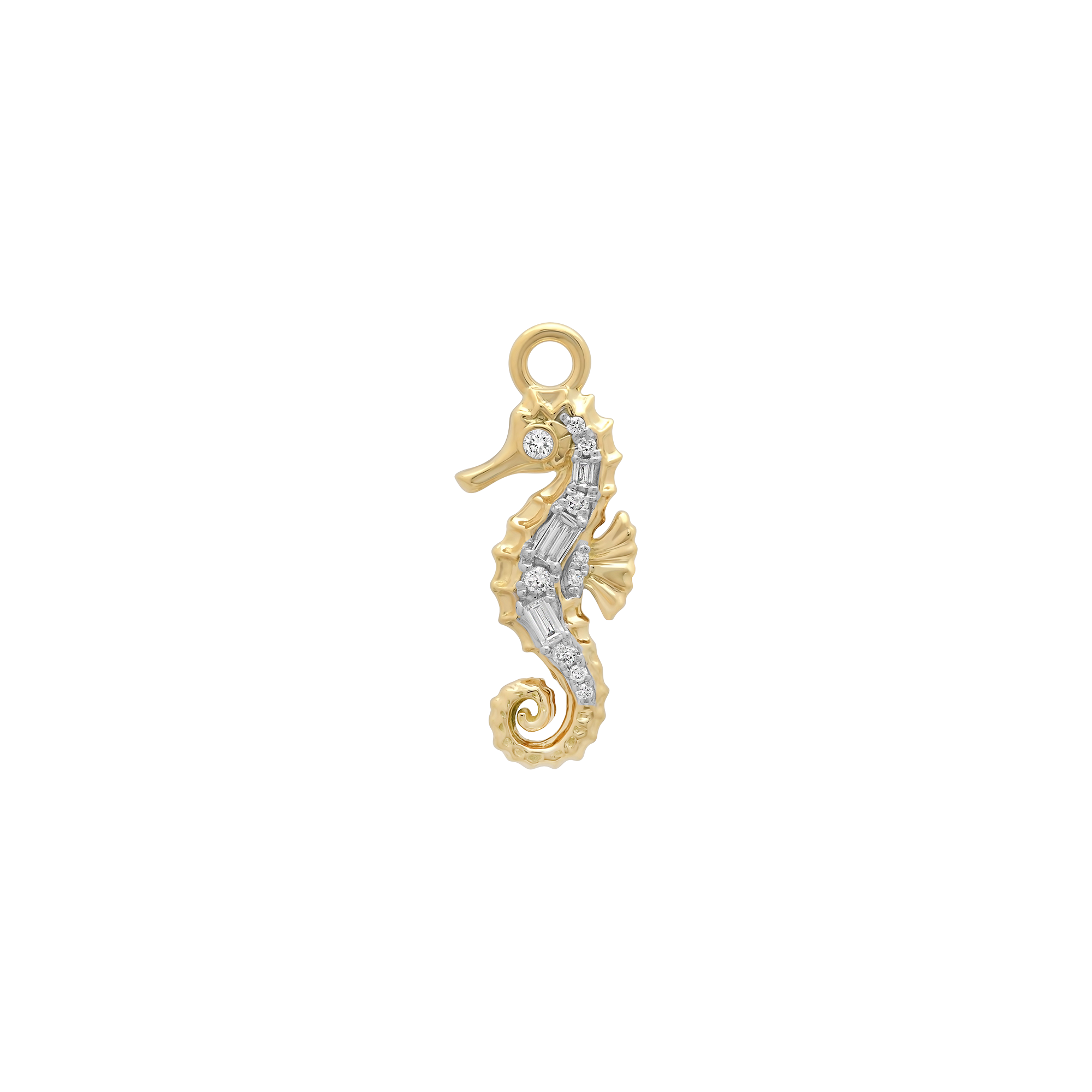 Papua Gold & Diamond Seahorse Pendant