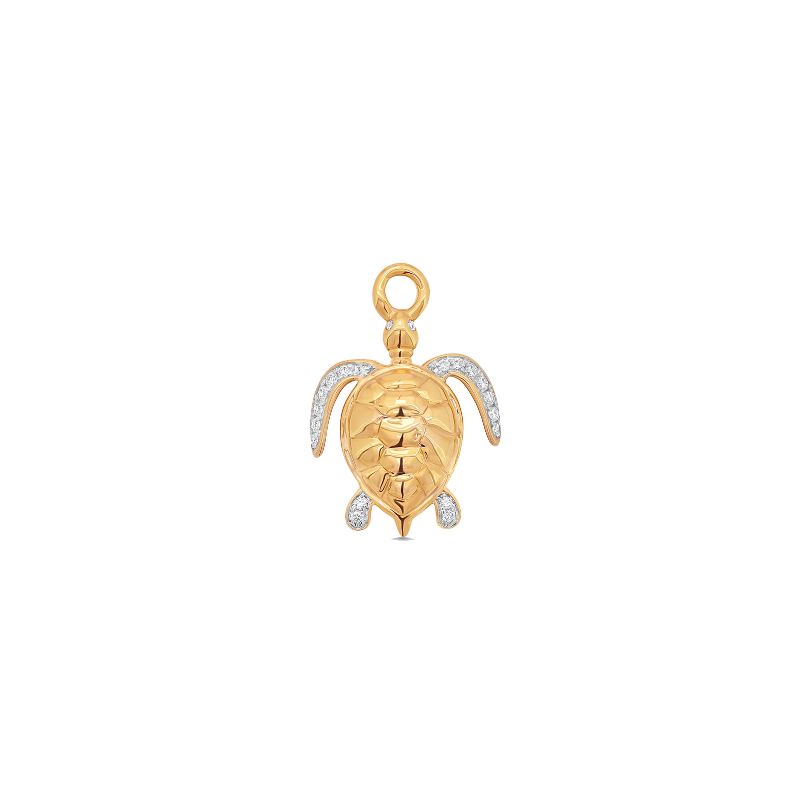 Papua Gold & Diamond Sea Turtle Charm