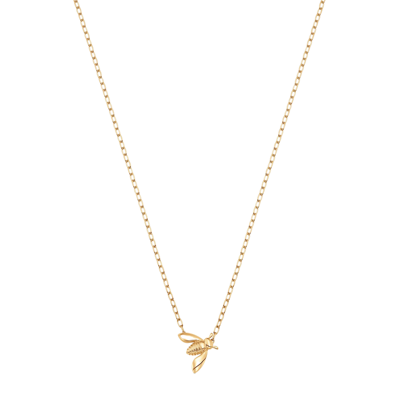 Queen Bee Gold and Solid Extra Petite 16" Necklace