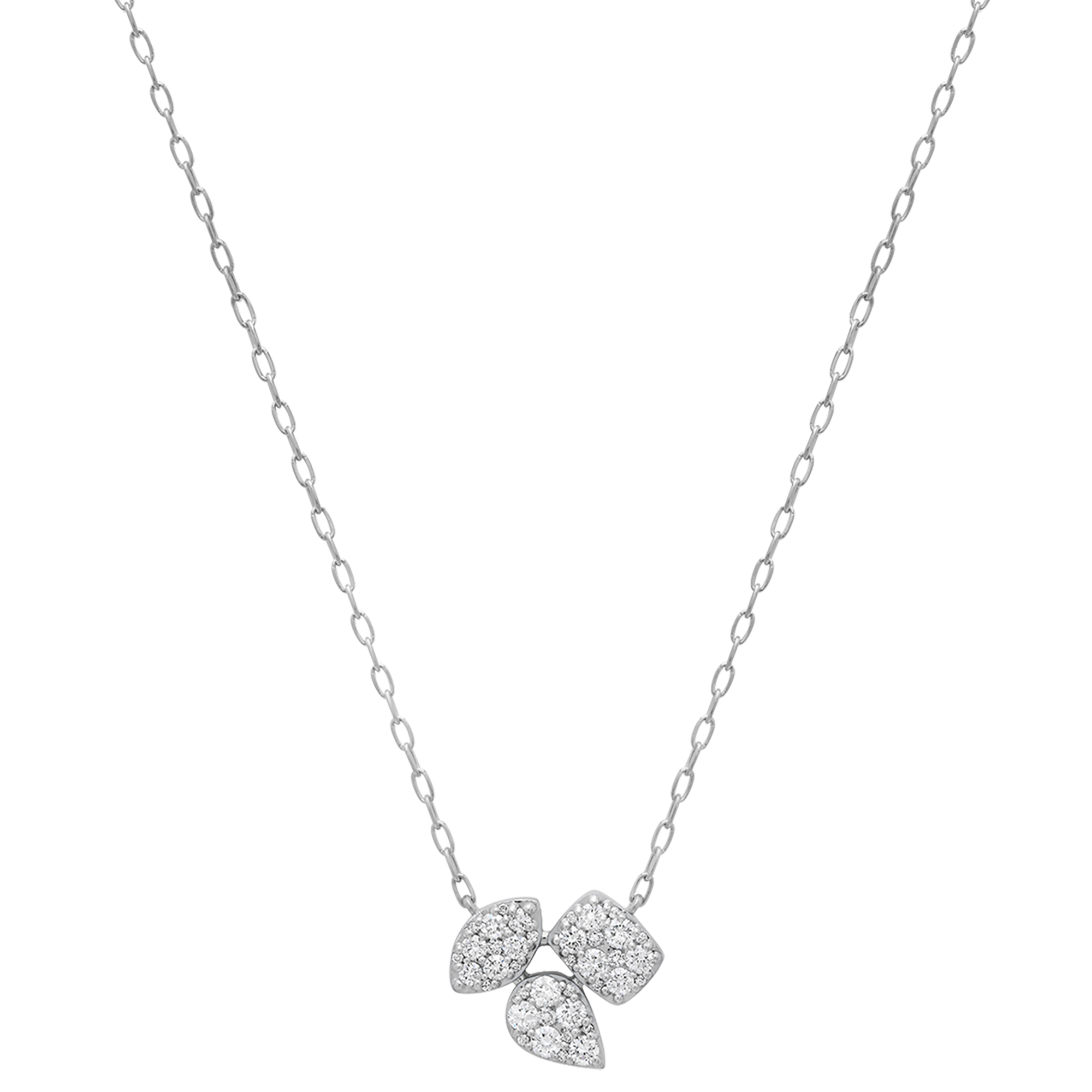 Reverie Gold and Diamond Marquise Pear Cushion Necklace