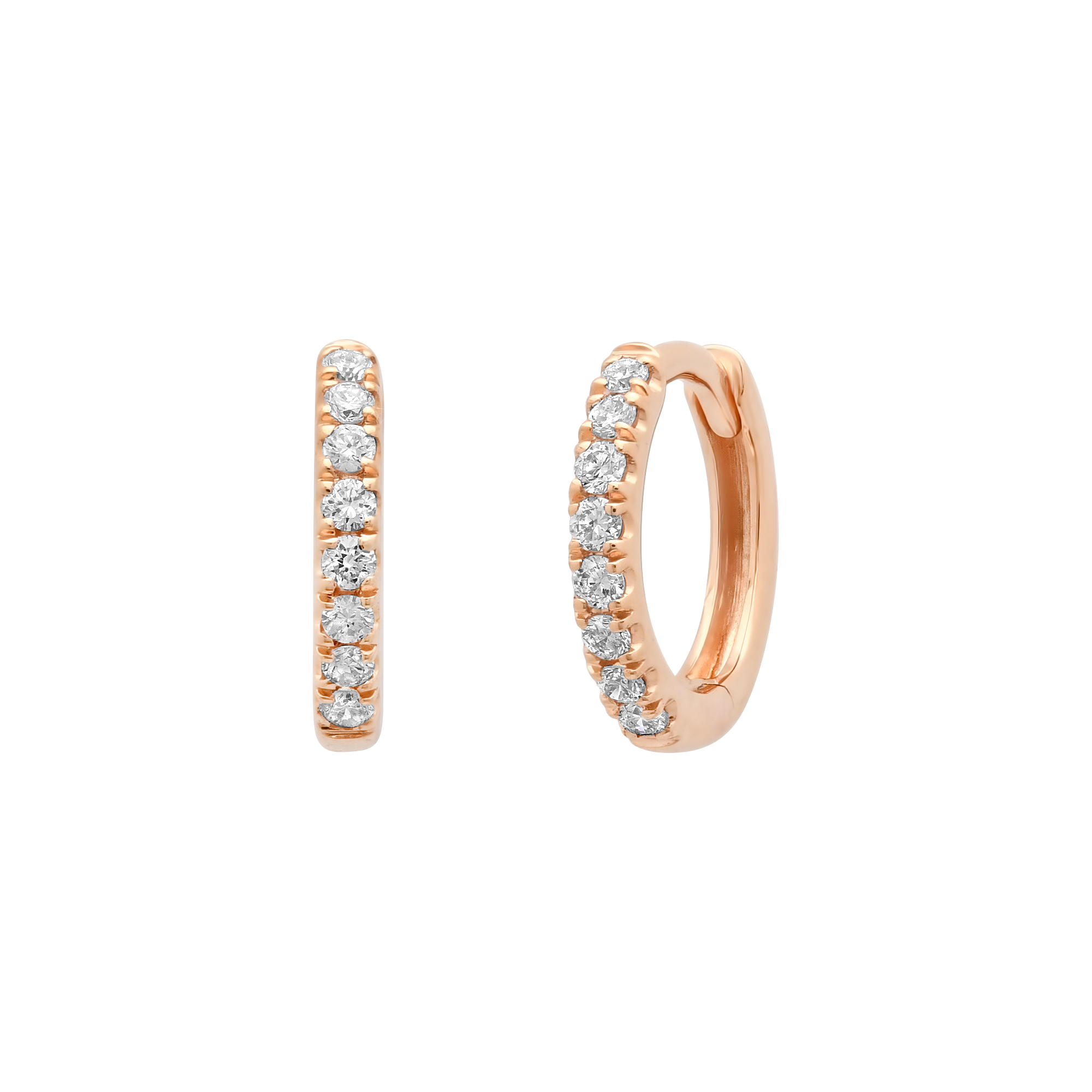 SW Gold & Eternity Diamond Huggies
