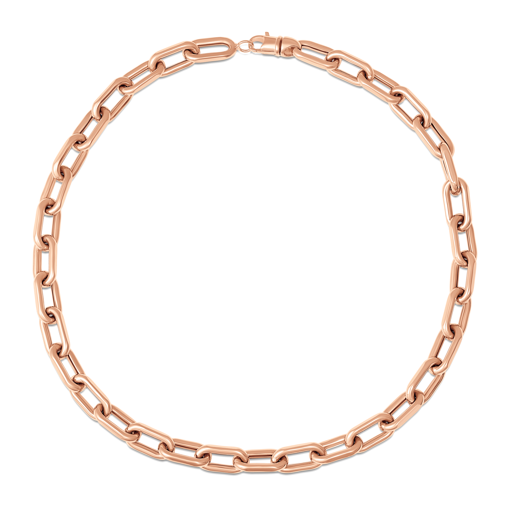 SW Gold Large Rectangle Necklace