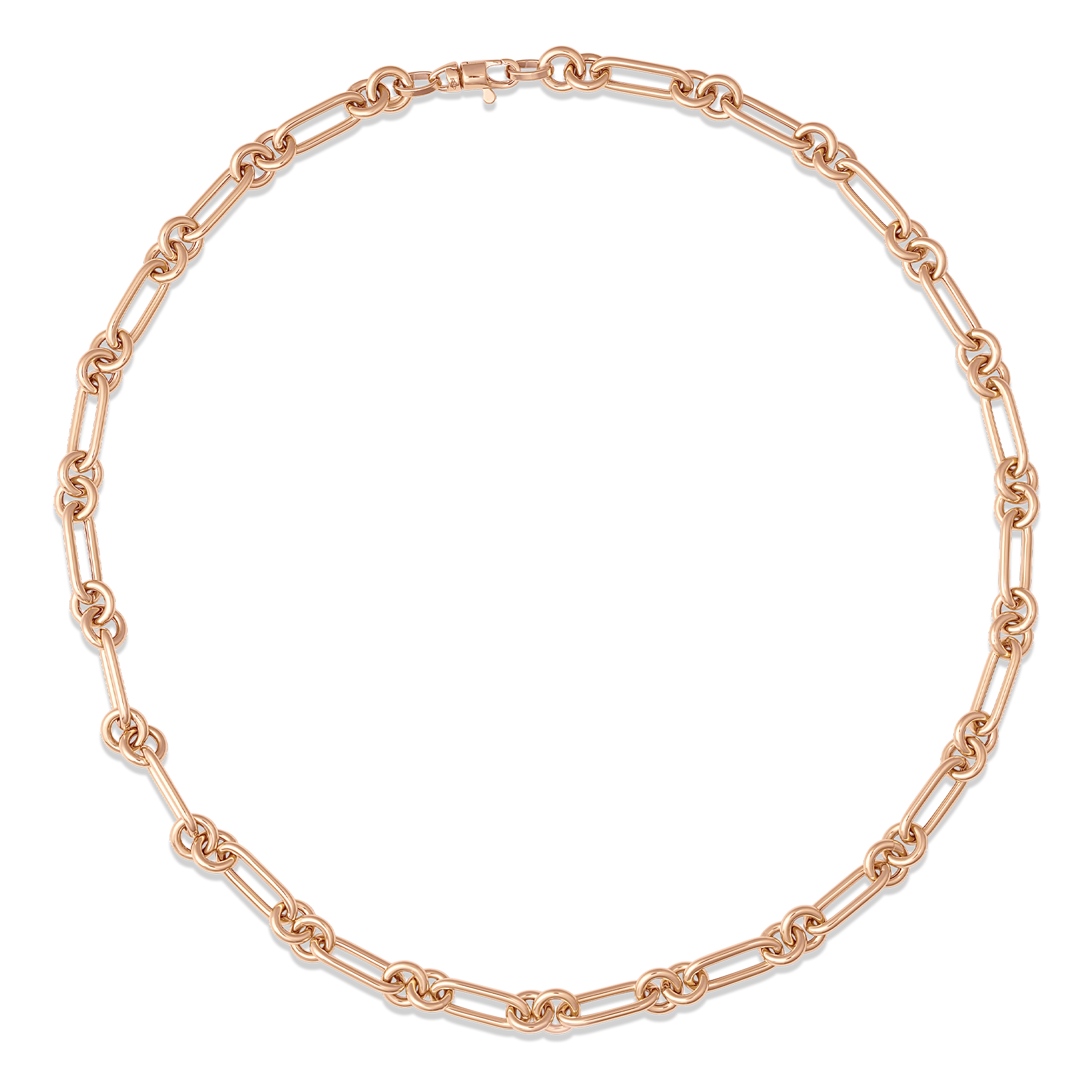 SW Gold Round Paperclip Necklace