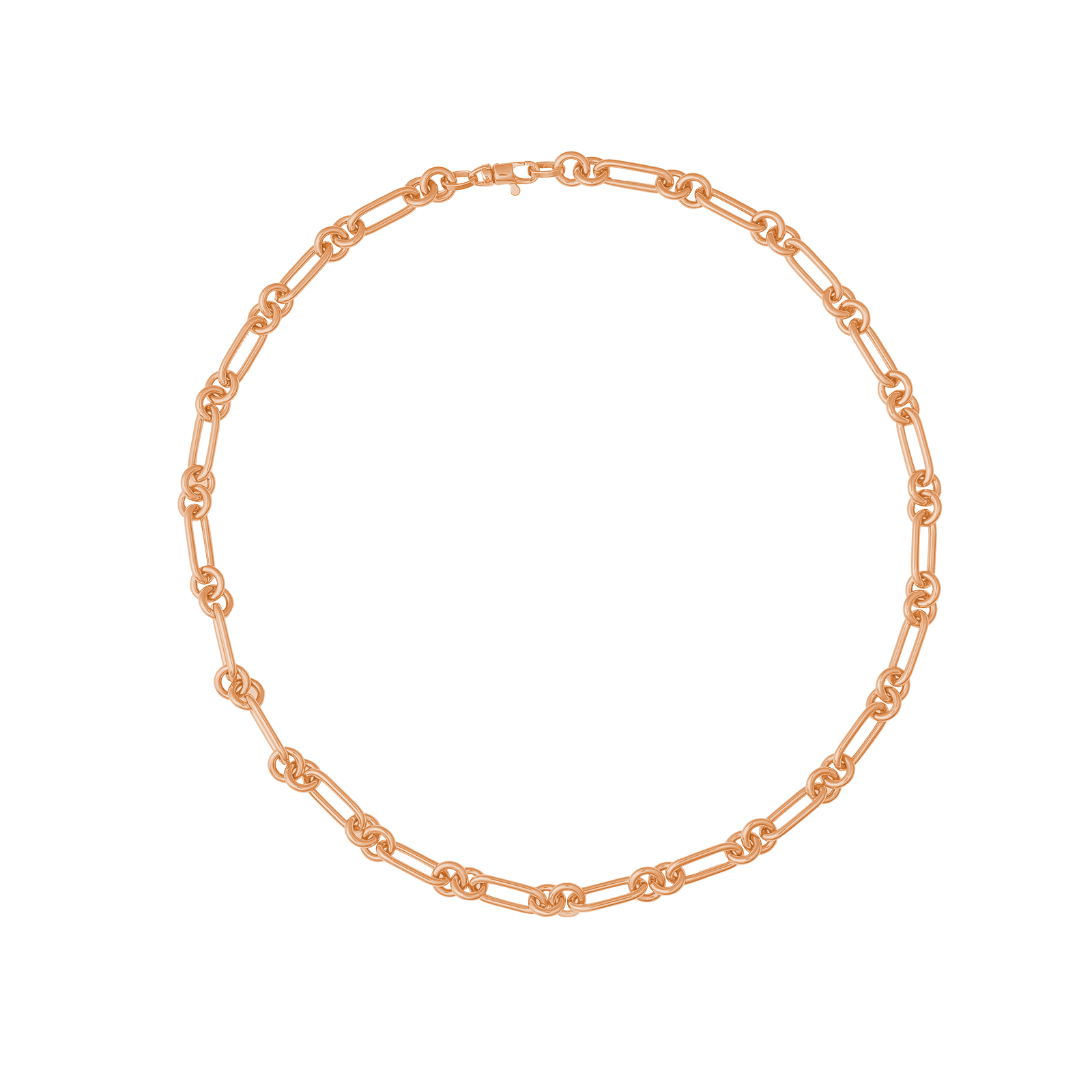 SW Gold Round Paperclip Necklace